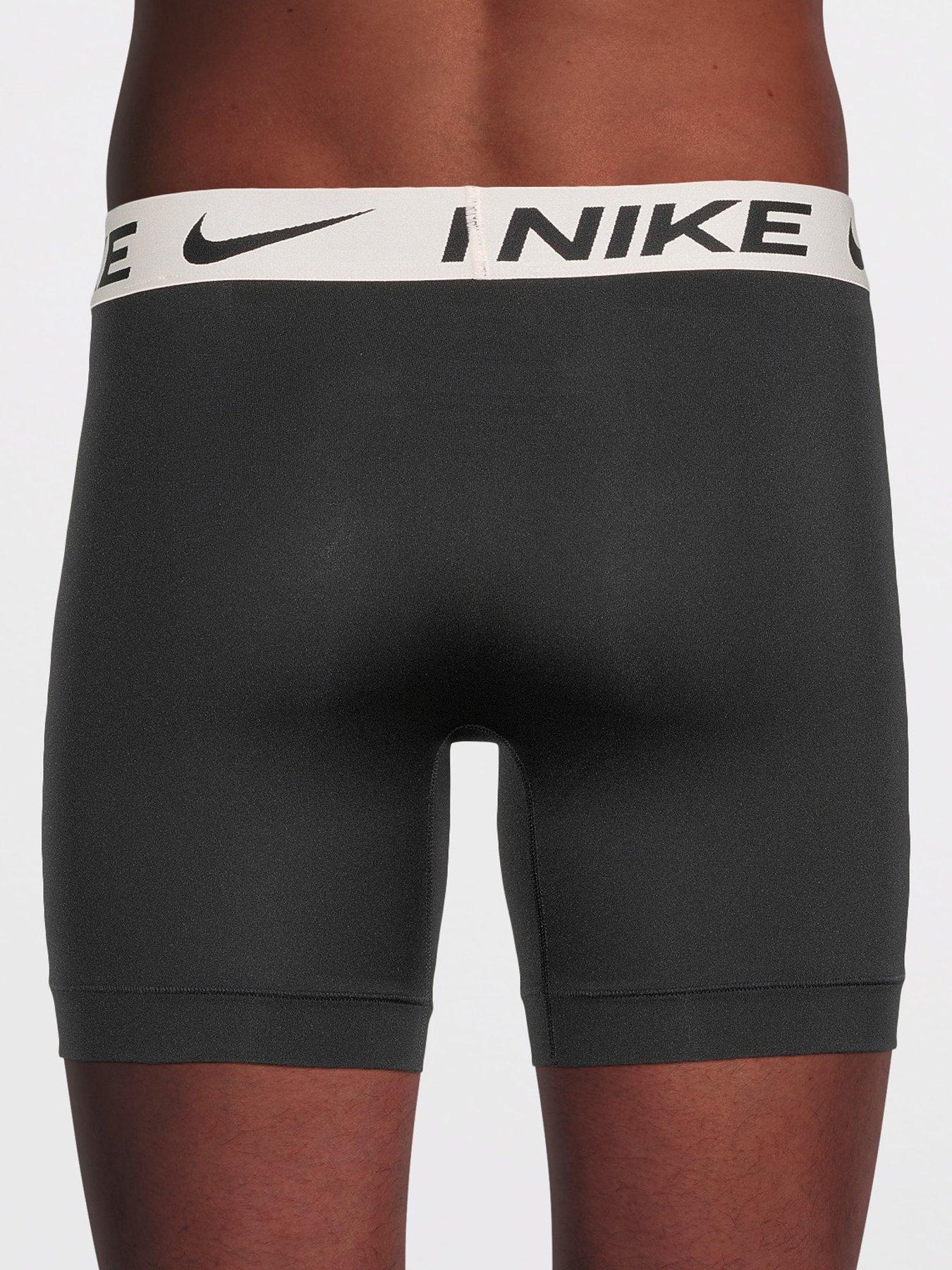 Image 3 of 3 of Nike Essential Micro 3 Pack Boxer Briefs - Black