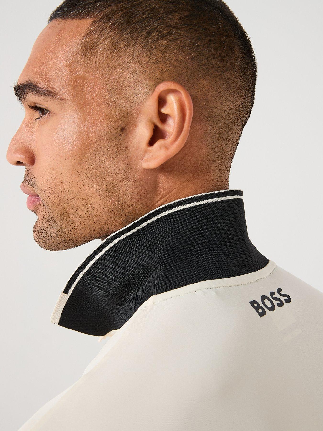 Image 5 of 6 of BOSS Mens Golf Paul Pro Polo Shirt - White