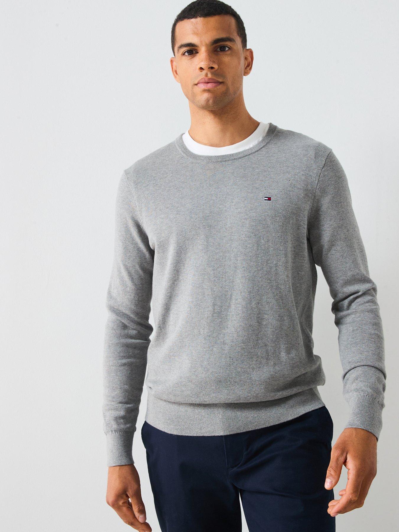 tommy-hilfiger-essential-cotton-crew-neck-knitted-jumper-grey