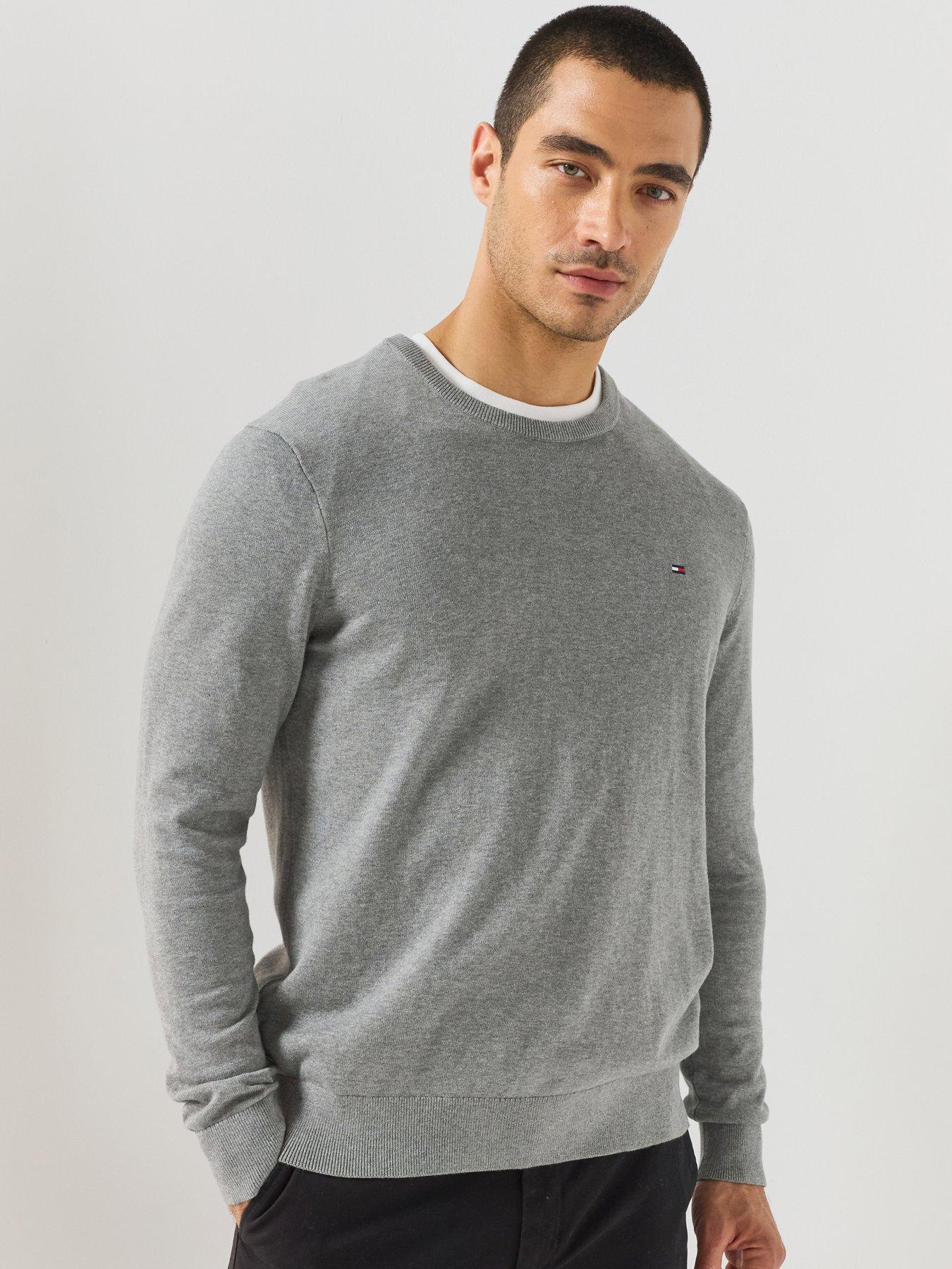 Tommy Hilfiger Essential Cotton Crew Neck Knitted Jumper - Brown
