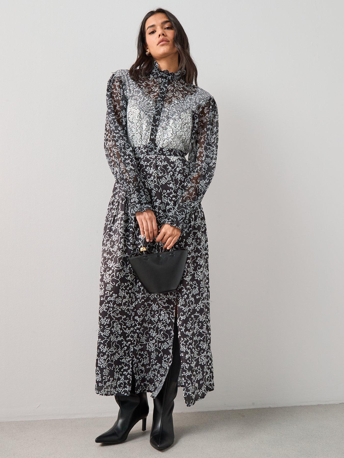 the-very-collection-lace-detail-long-sleeve-midaxi-dress-printback