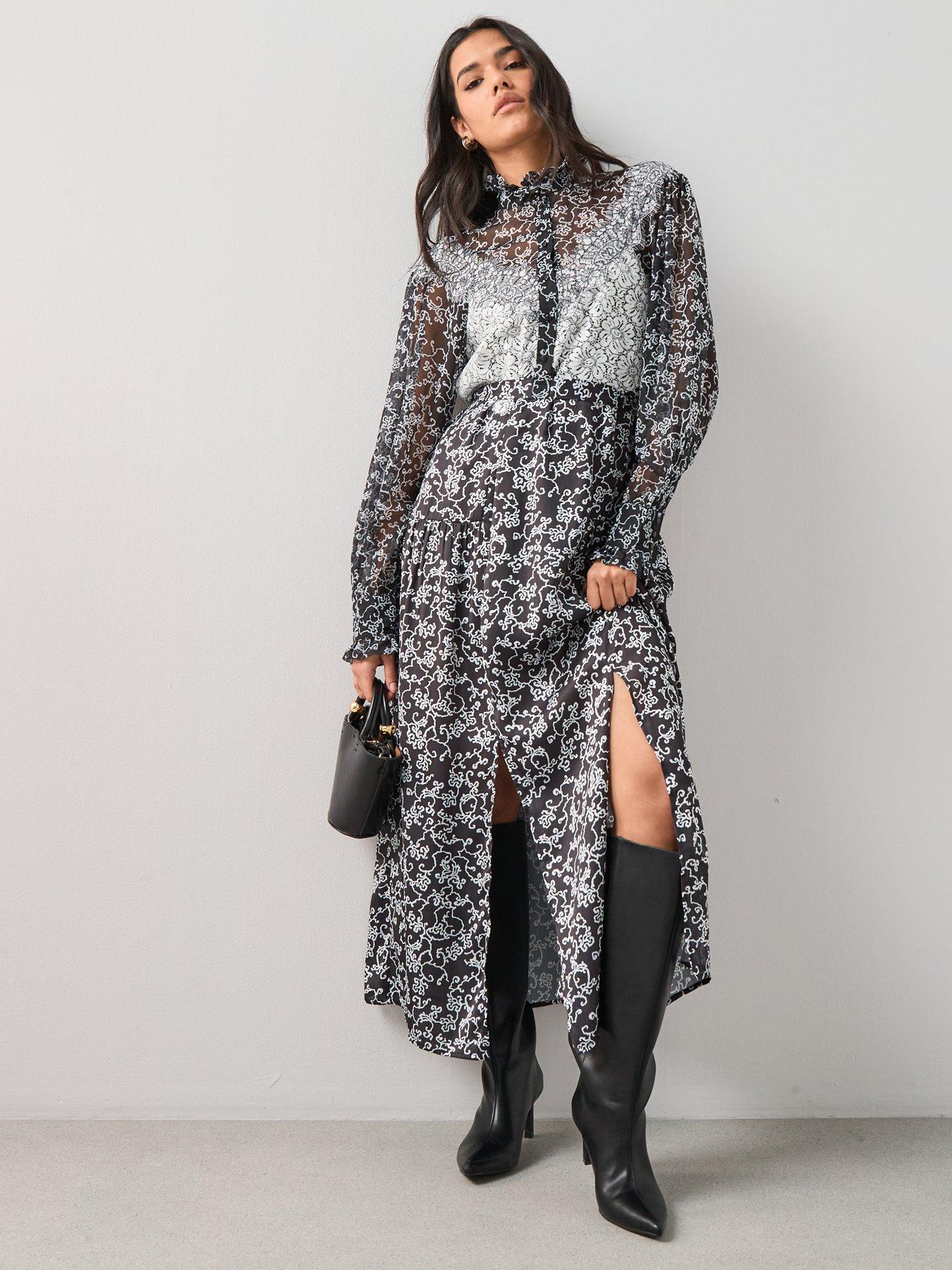 the-very-collection-lace-detail-long-sleeve-midaxi-dress-printoutfit