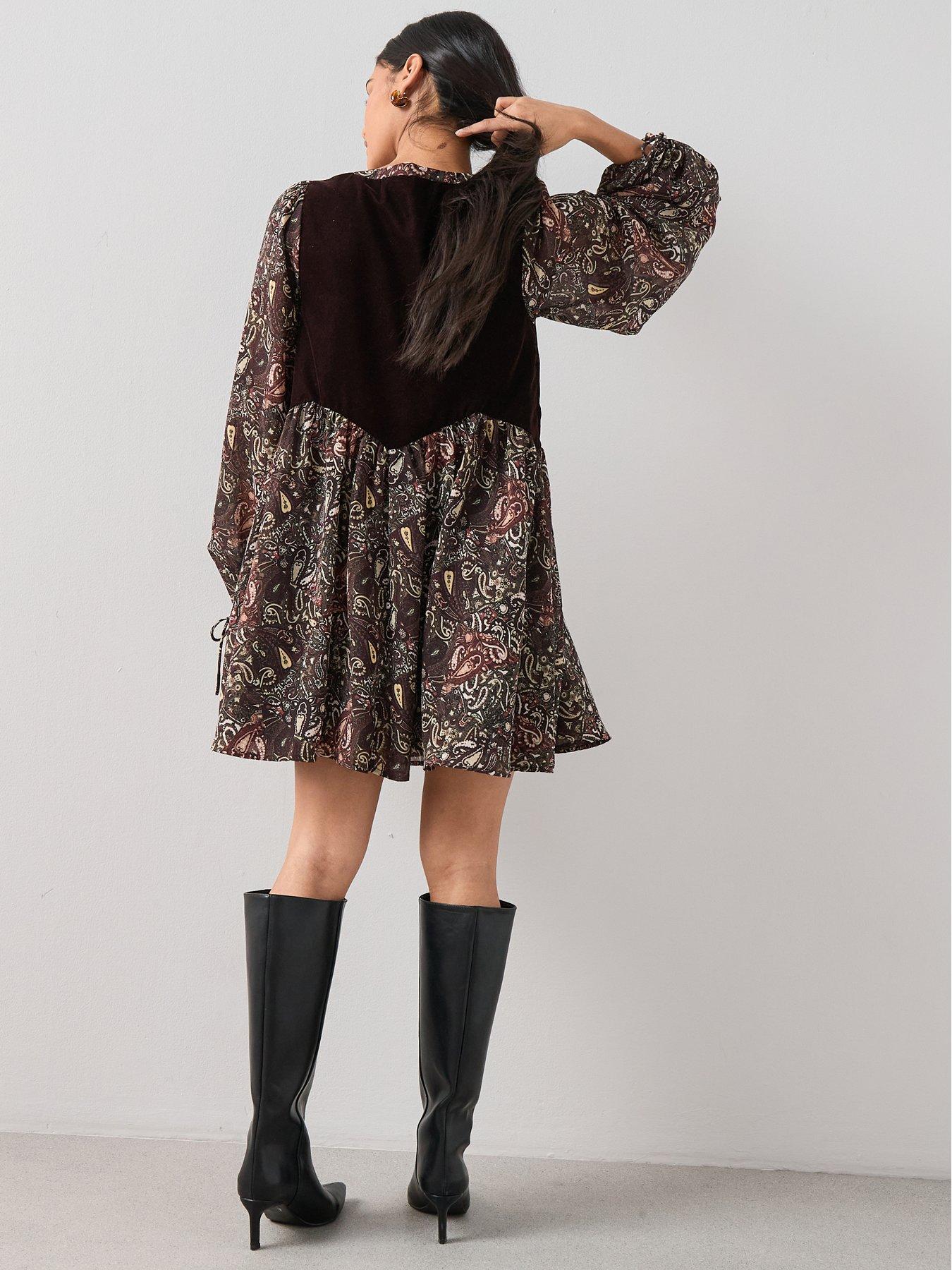 the-very-collection-velvet-embroidered-printed-mini-dress-printstillFront
