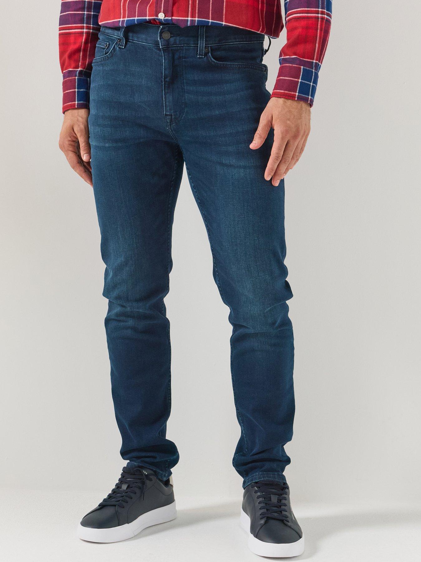 Image 1 of 6 of Tommy Hilfiger Core Bleecker Slim Fit Jeans Deep Blue - Brown