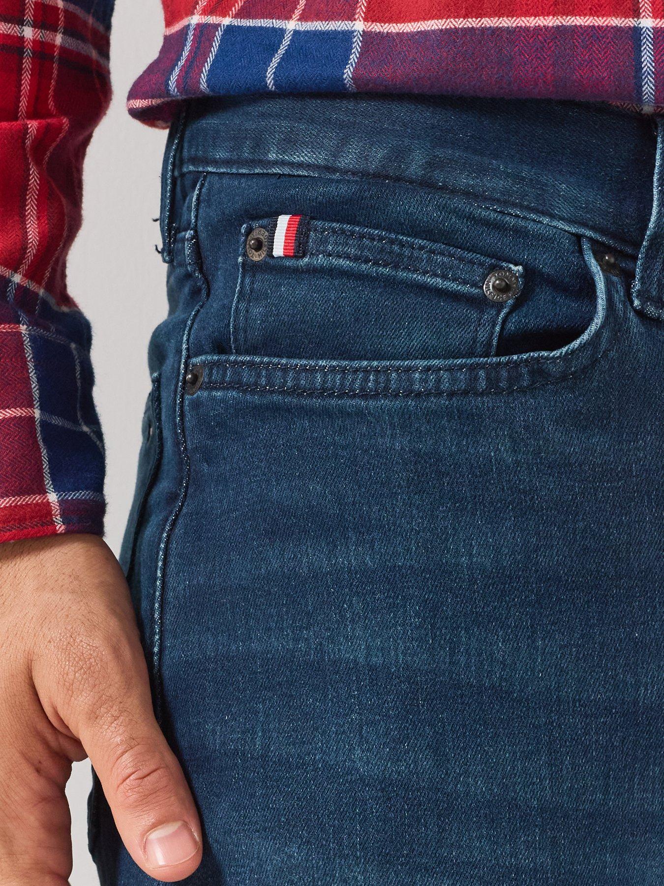 Image 4 of 6 of Tommy Hilfiger Core Bleecker Slim Fit Jeans Deep Blue - Brown
