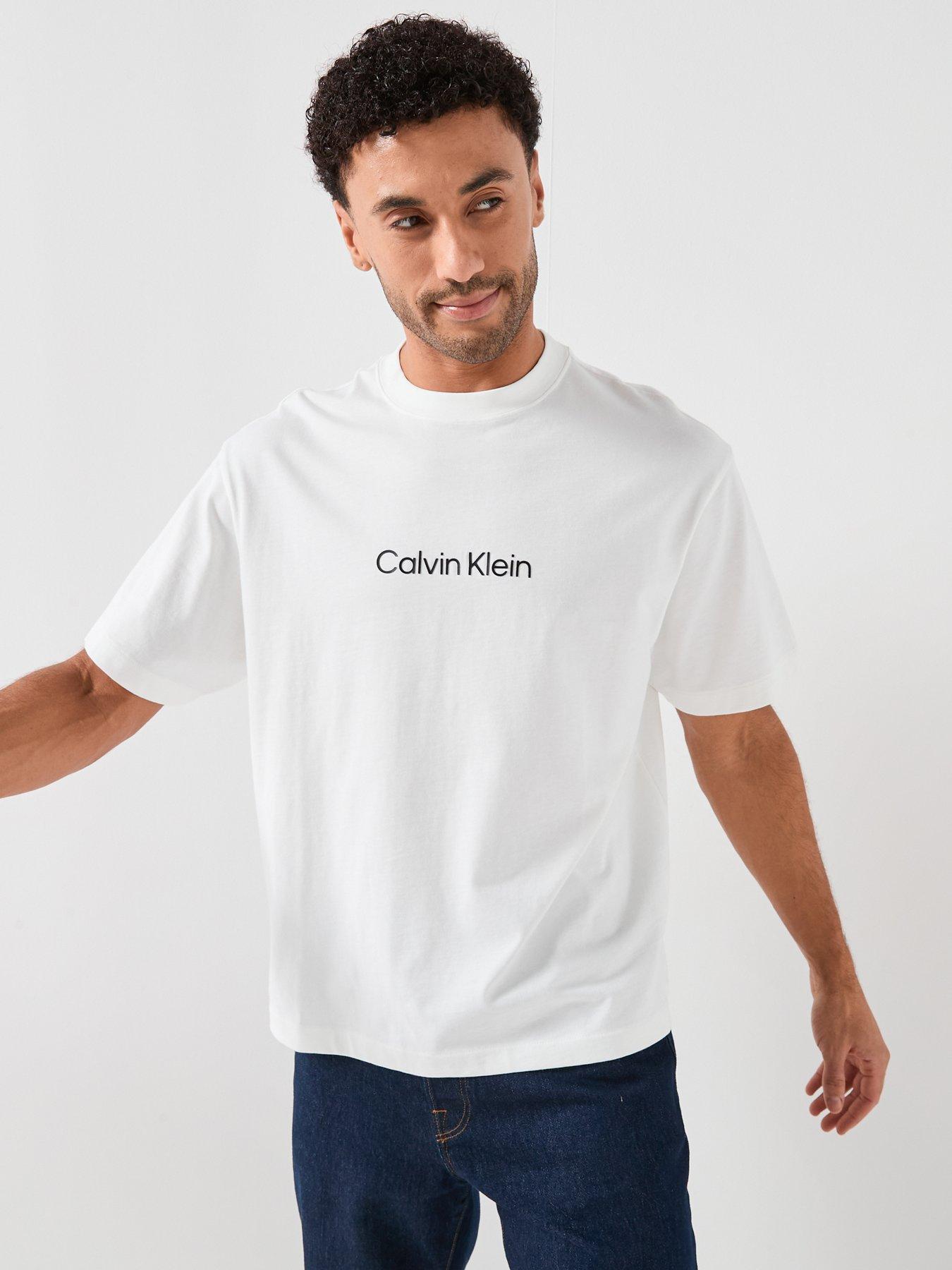 Calvin Klein Calvin Klein Relaxed Fit Linear Logo T-shirt - White