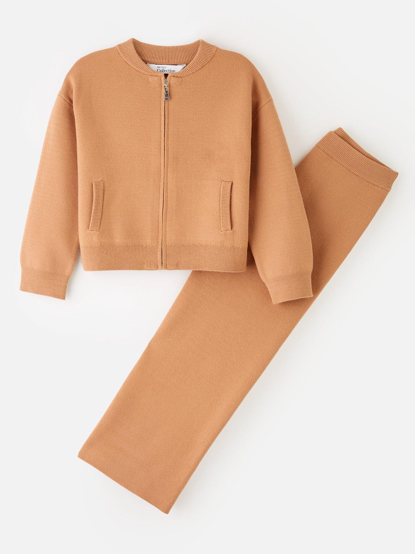 the-very-collection-girls-knitted-bomber-and-wide-leg-trousers-camel