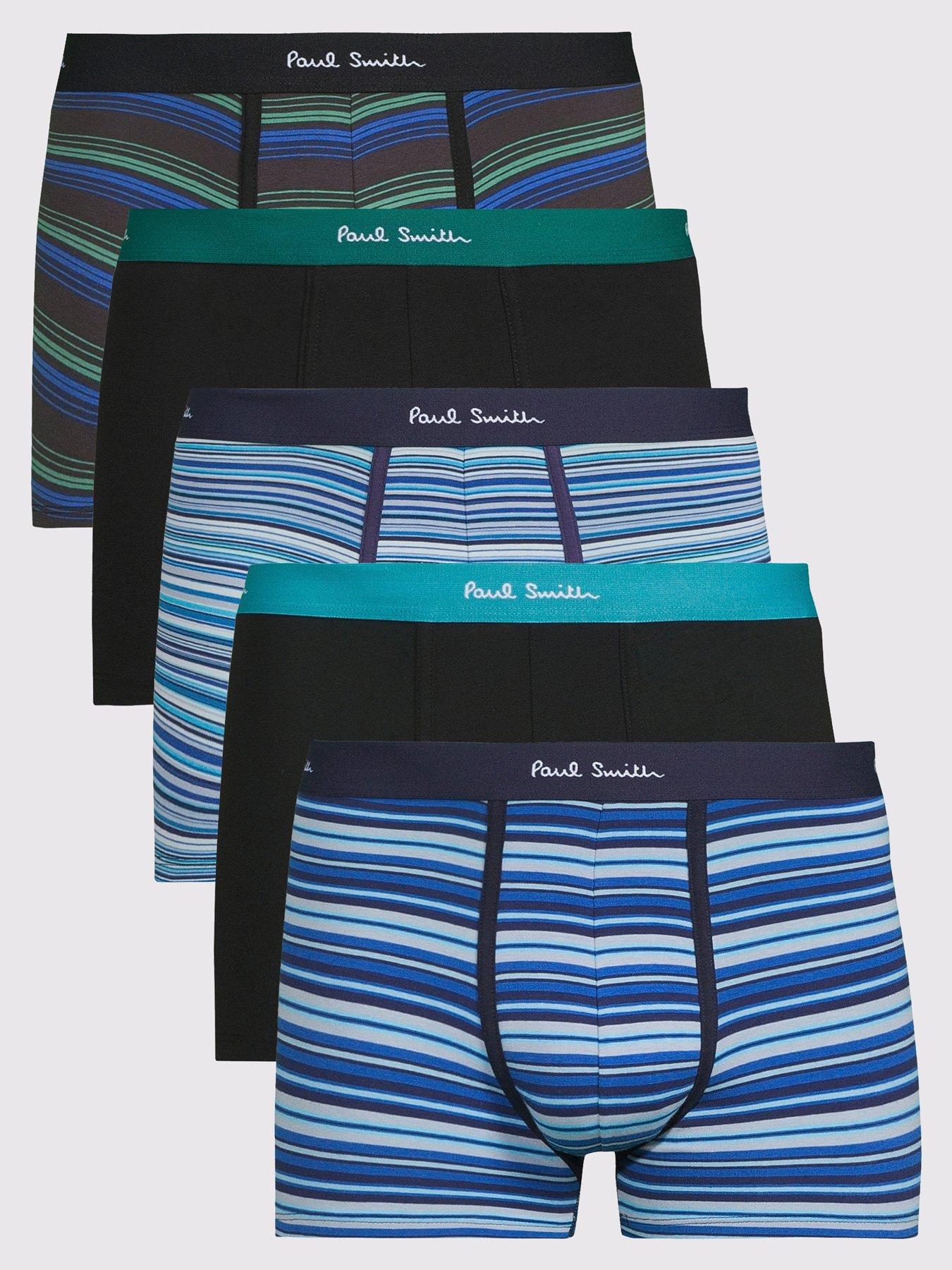 PS PAUL SMITH 5 Pack Stripe Trunks - Blue