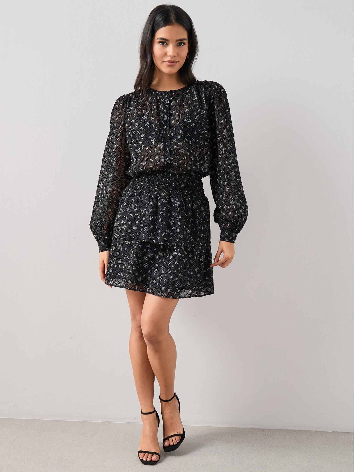 the-very-collection-ditsy-floral-button-through-blouse-blackback
