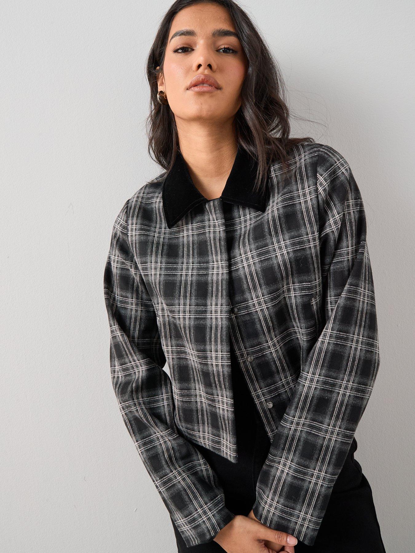 the-very-collection-contrast-collar-check-cocoon-jacket-co-ord-printdetail