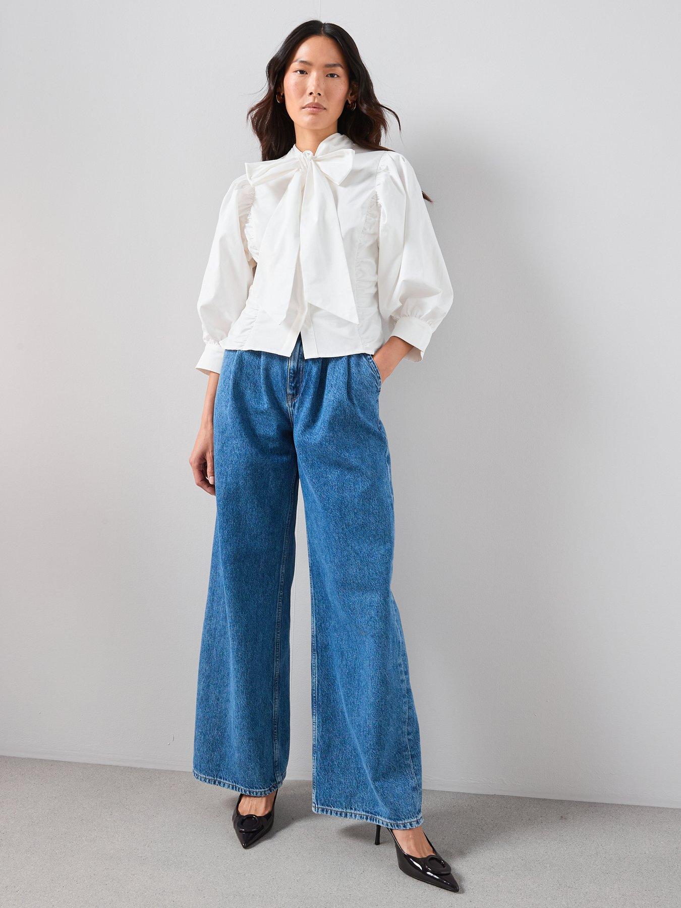 the-very-collection-pussy-bow-balloon-sleeve-blouse-creamback