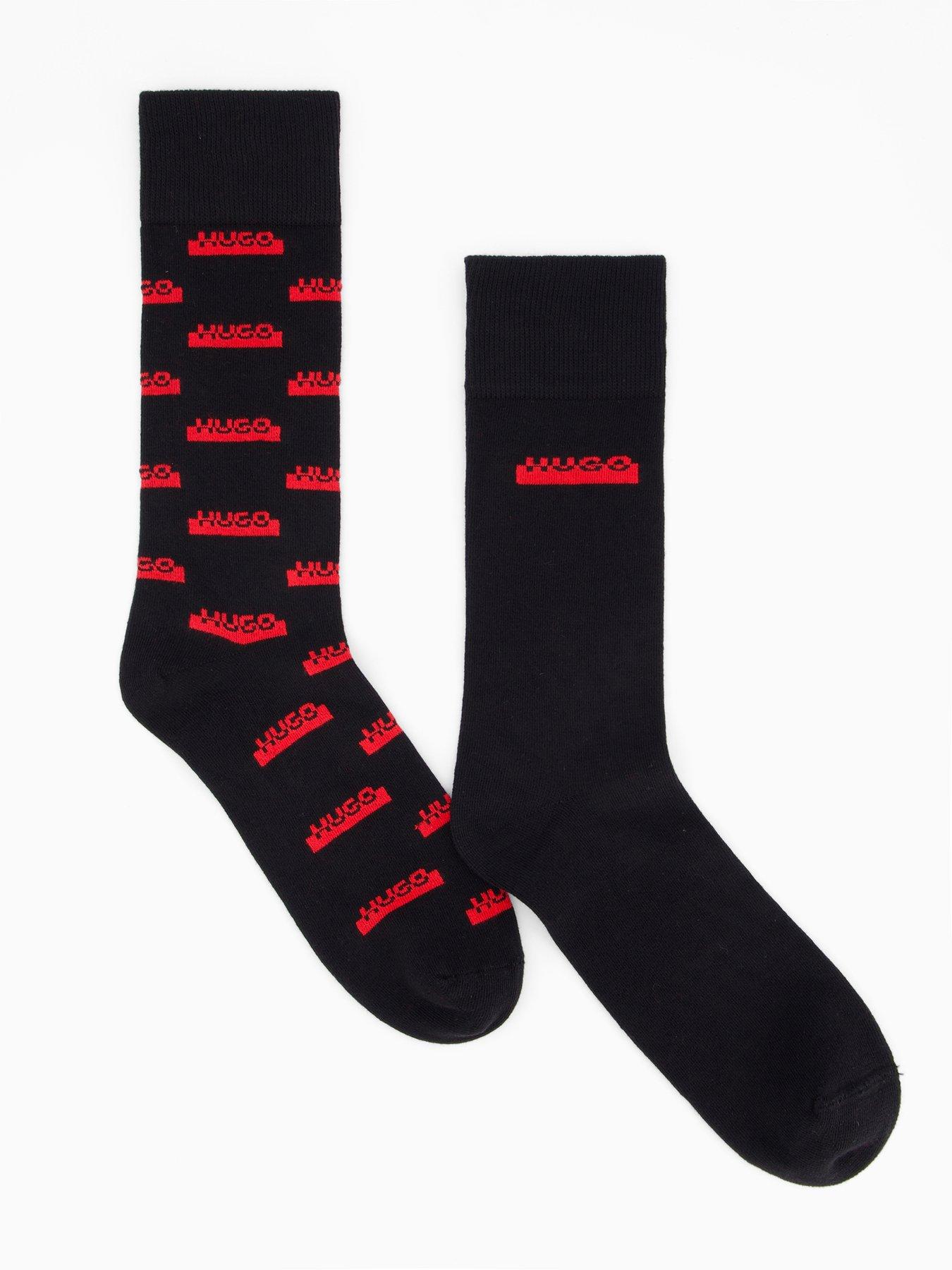hugo-2-pack-split-logo-sock-gift-set-black