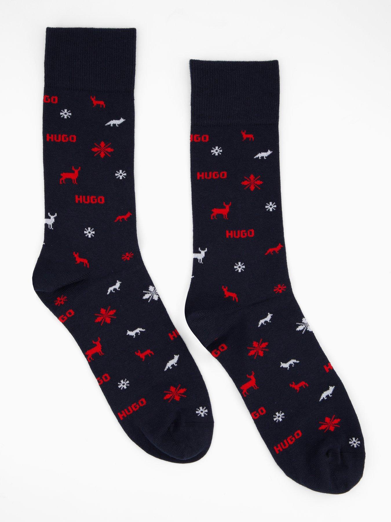 Image 2 of 3 of HUGO 5 Pack Christmas Sock Gift Set - Multi