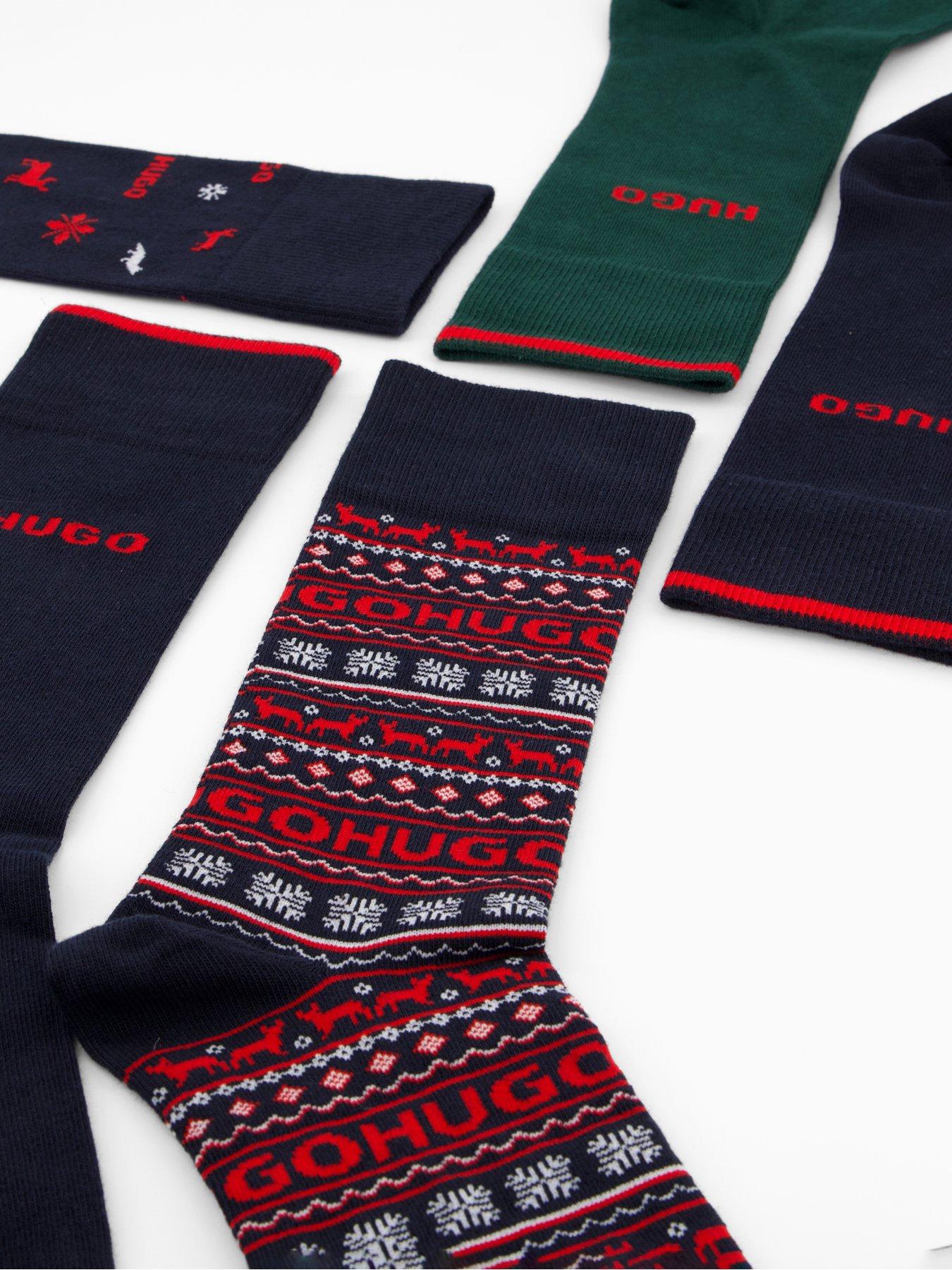 Image 3 of 3 of HUGO 5 Pack Christmas Sock Gift Set - Multi