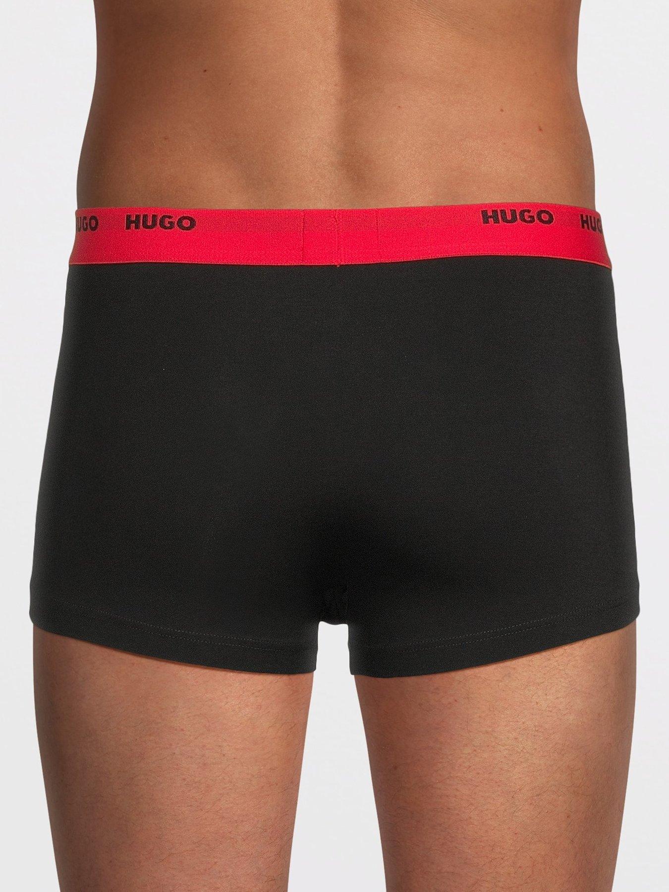 hugo-bodywear-5-pack-triplet-contrast-waistband-trunks-blackback