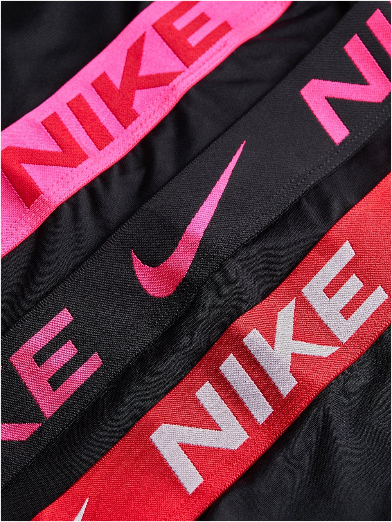 Image 2 of 2 of Nike Essential Micro 3 Pack Boxer Briefs - Black