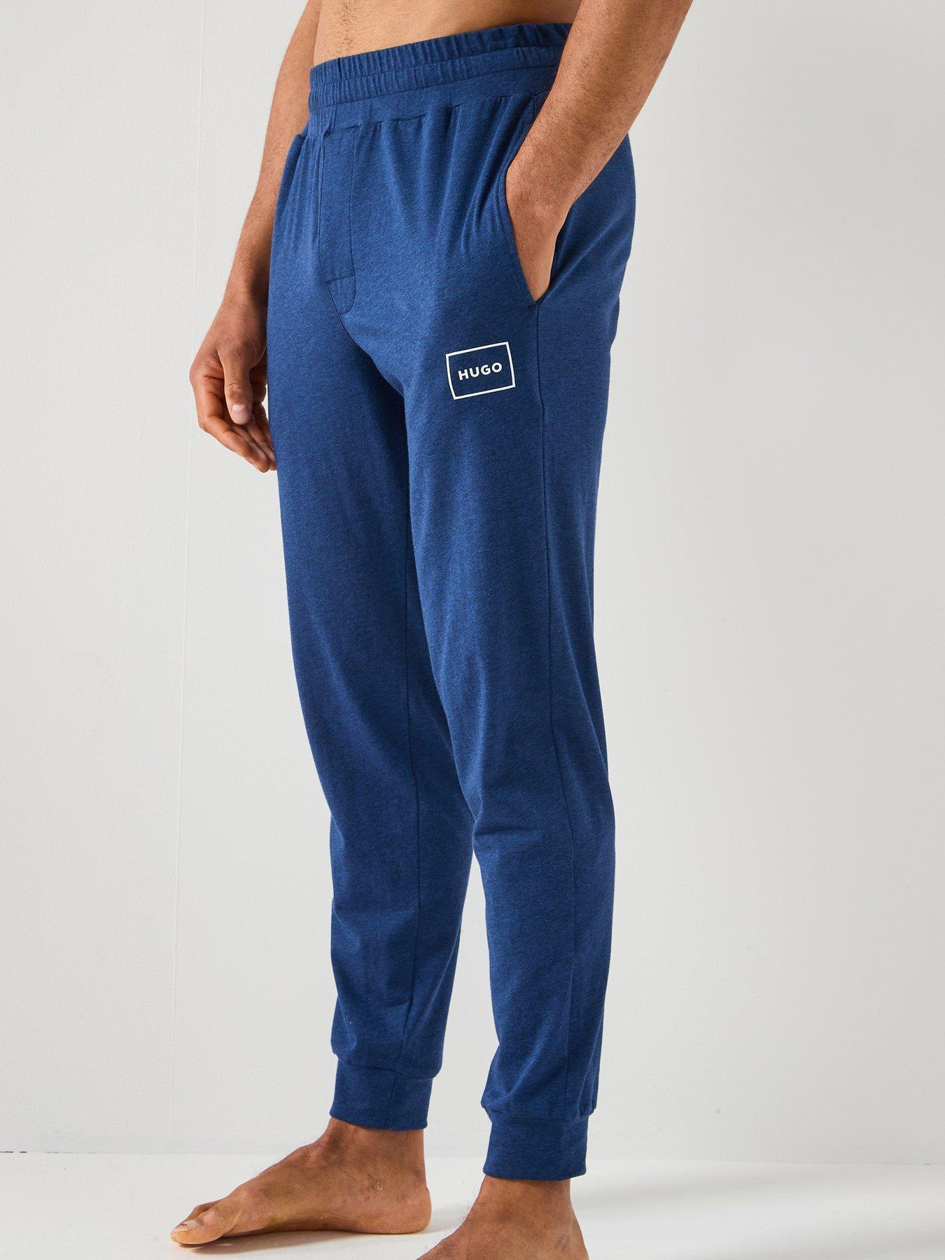 hugo-laze-loungewear-cuff-pants-navyfront