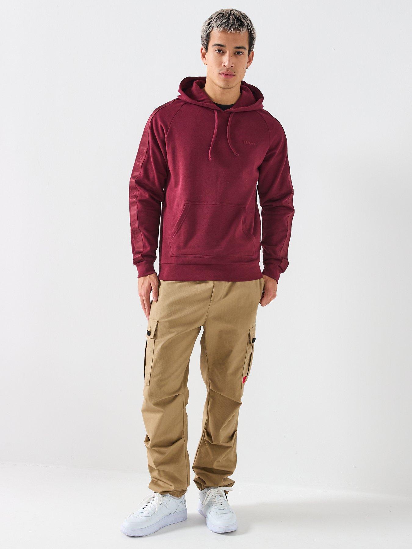 hugo-bodywear-liam-taped-loungewear-hoodie-dark-redback