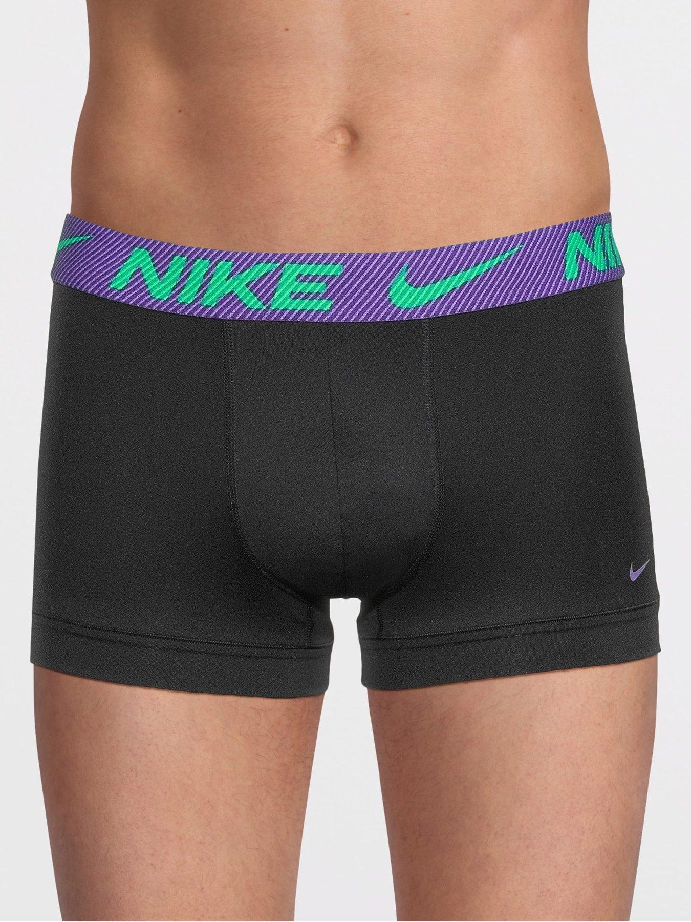Image 2 of 3 of Nike Essential Micro 3 Pack Trunks - Black