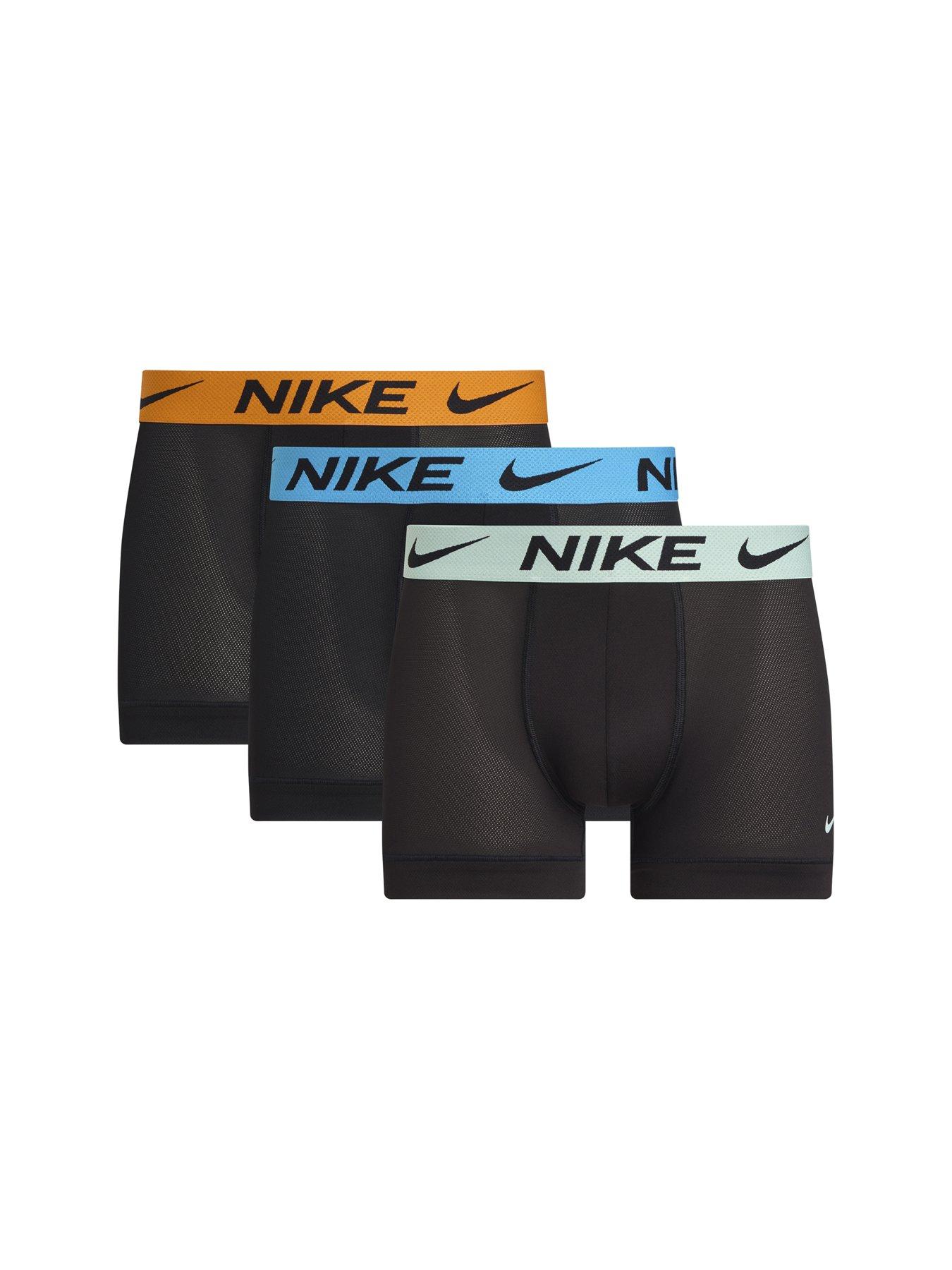 Nike Elite Breathe 3 Pack Trunks - Black