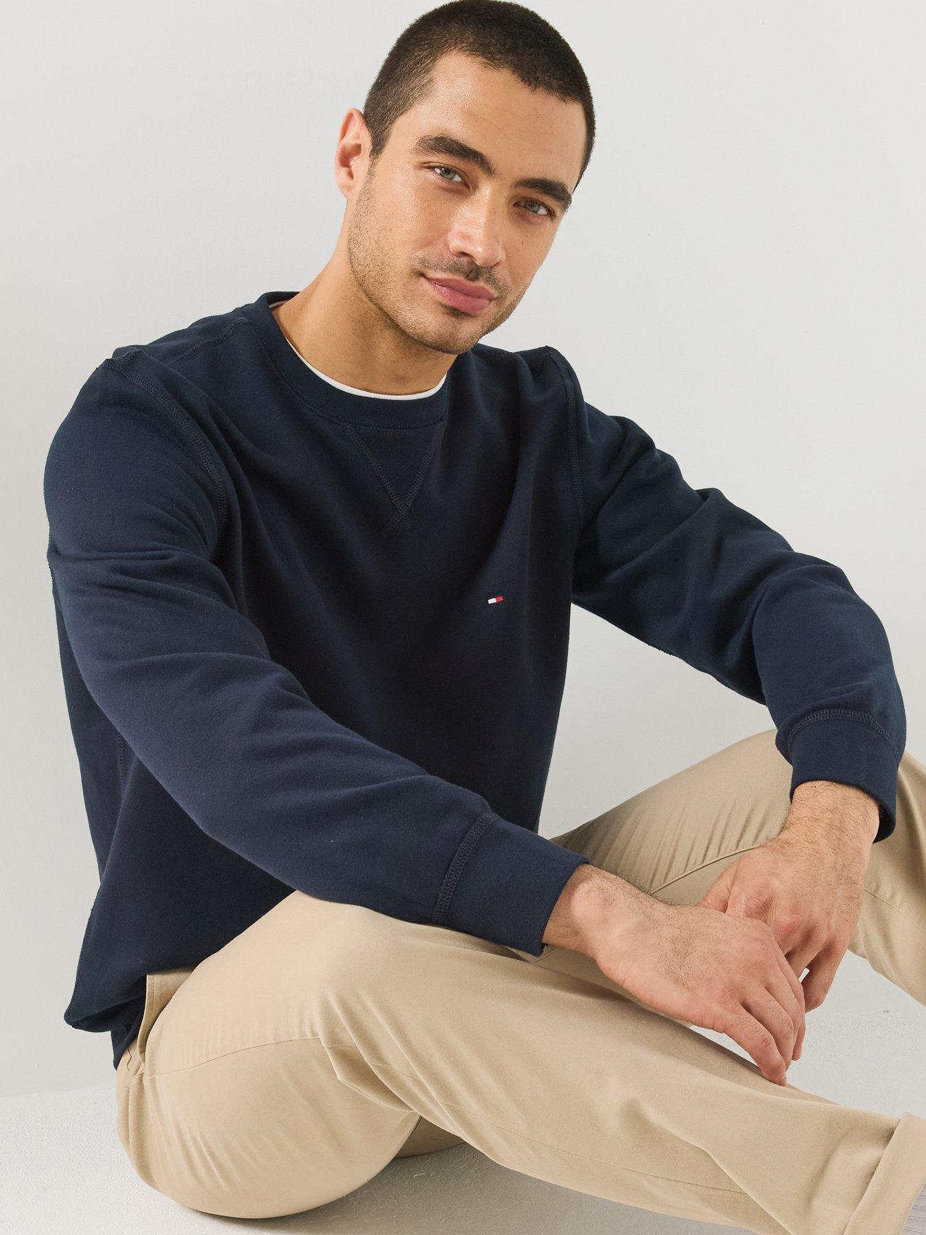 Tommy Hilfiger Essential Fleece Crew Neck Sweatshirt - Navy