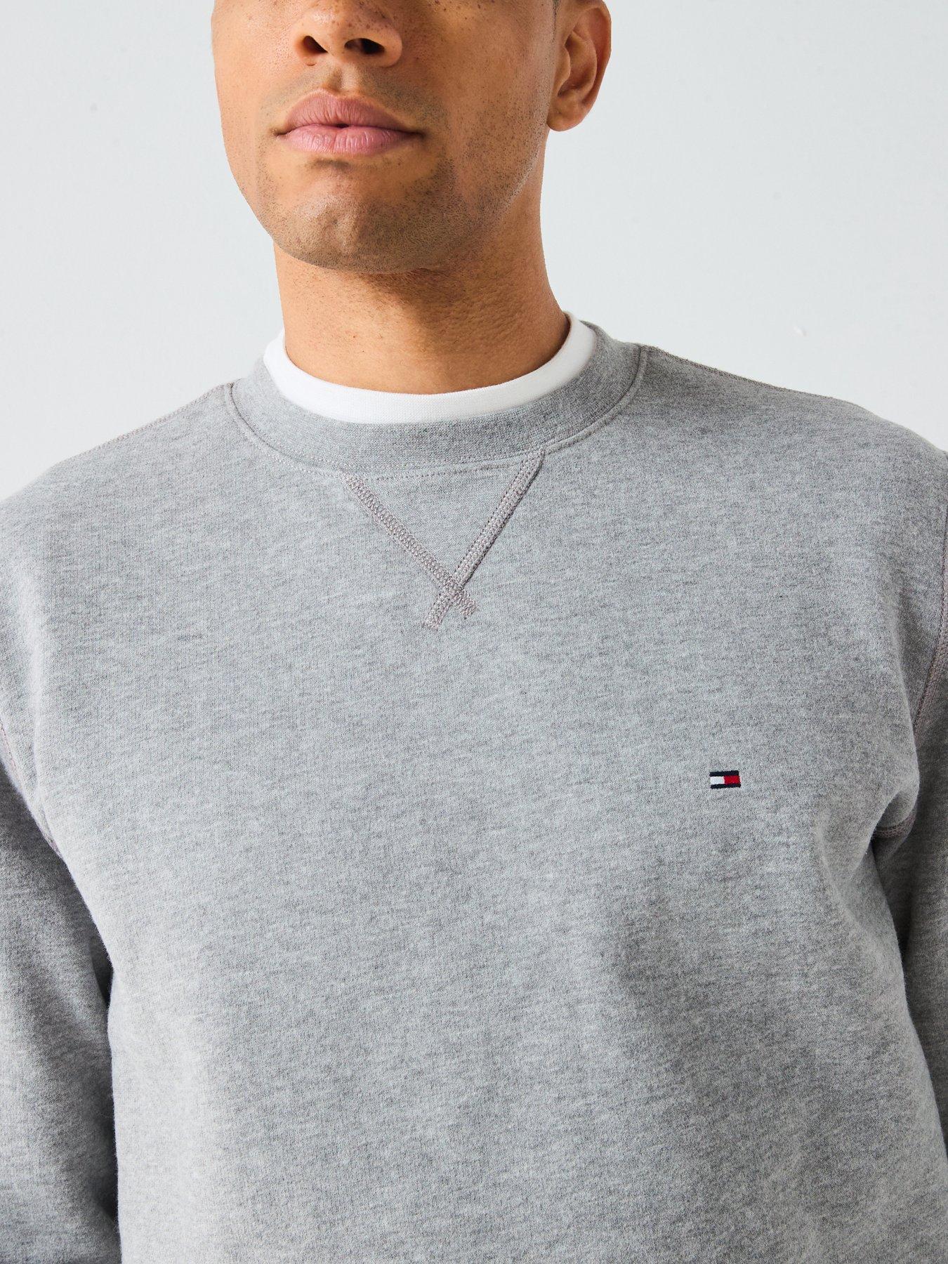 Image 4 of 5 of Tommy Hilfiger Essential Fleece Crew Neck Sweat - Grey