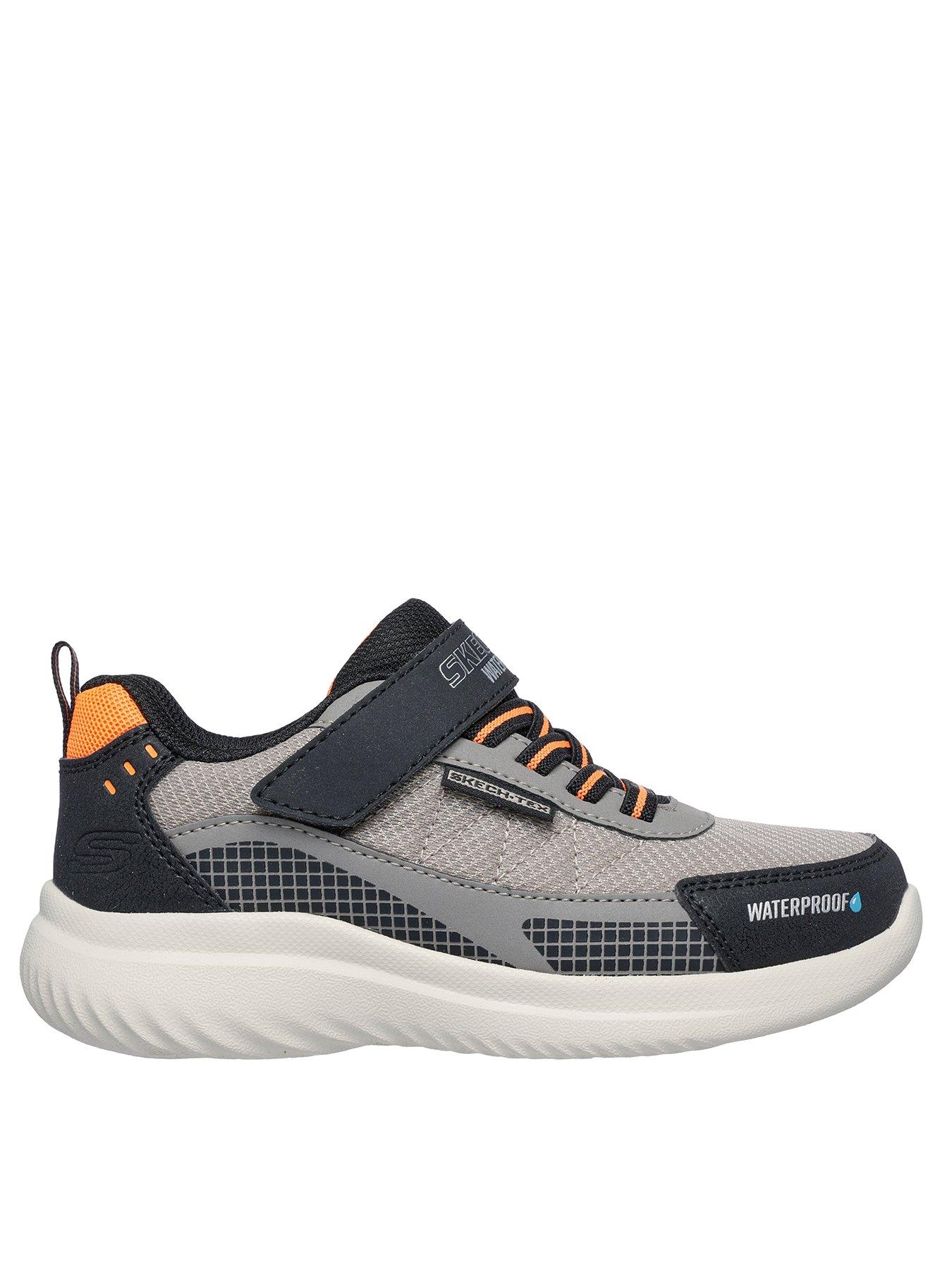 Skechers Low Top Waterproof Gore  &  Strap Sneaker - Black