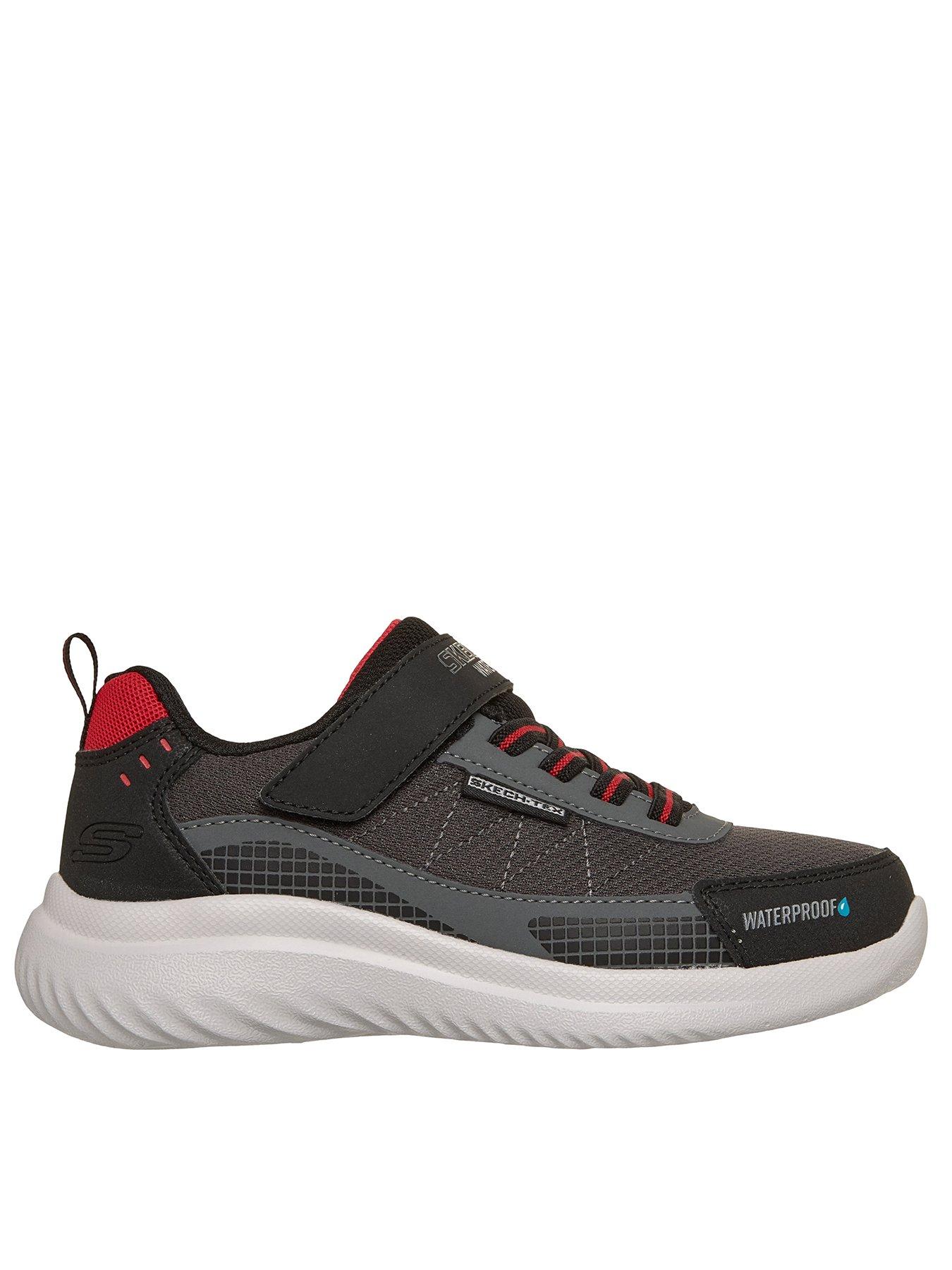 Skechers Low Top Waterproof Gore  &  Strap Sneaker - Black
