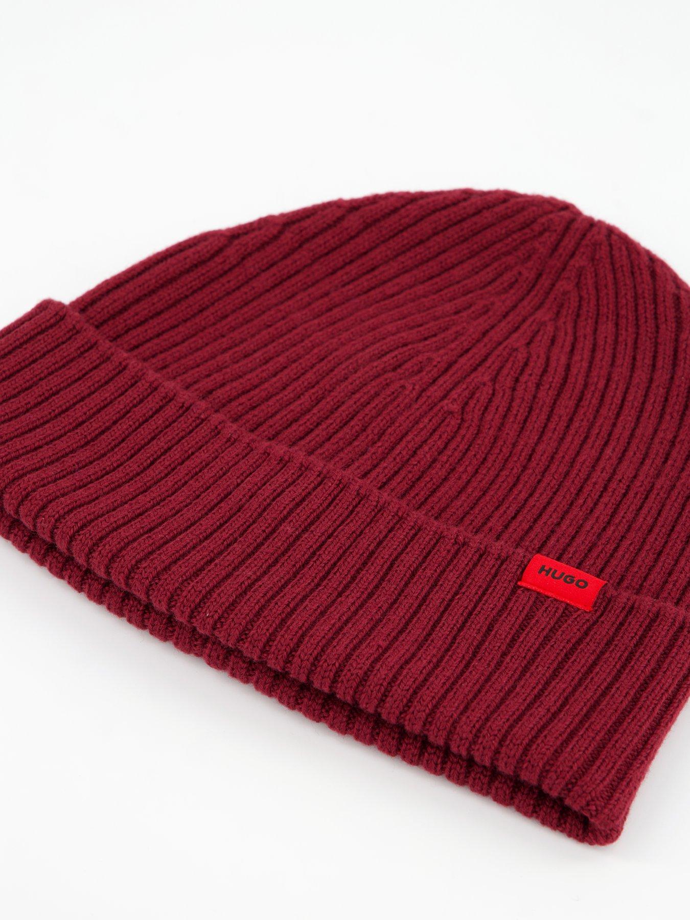Image 3 of 4 of HUGO Xola Hat Small Logo - Dark Red - One Colour