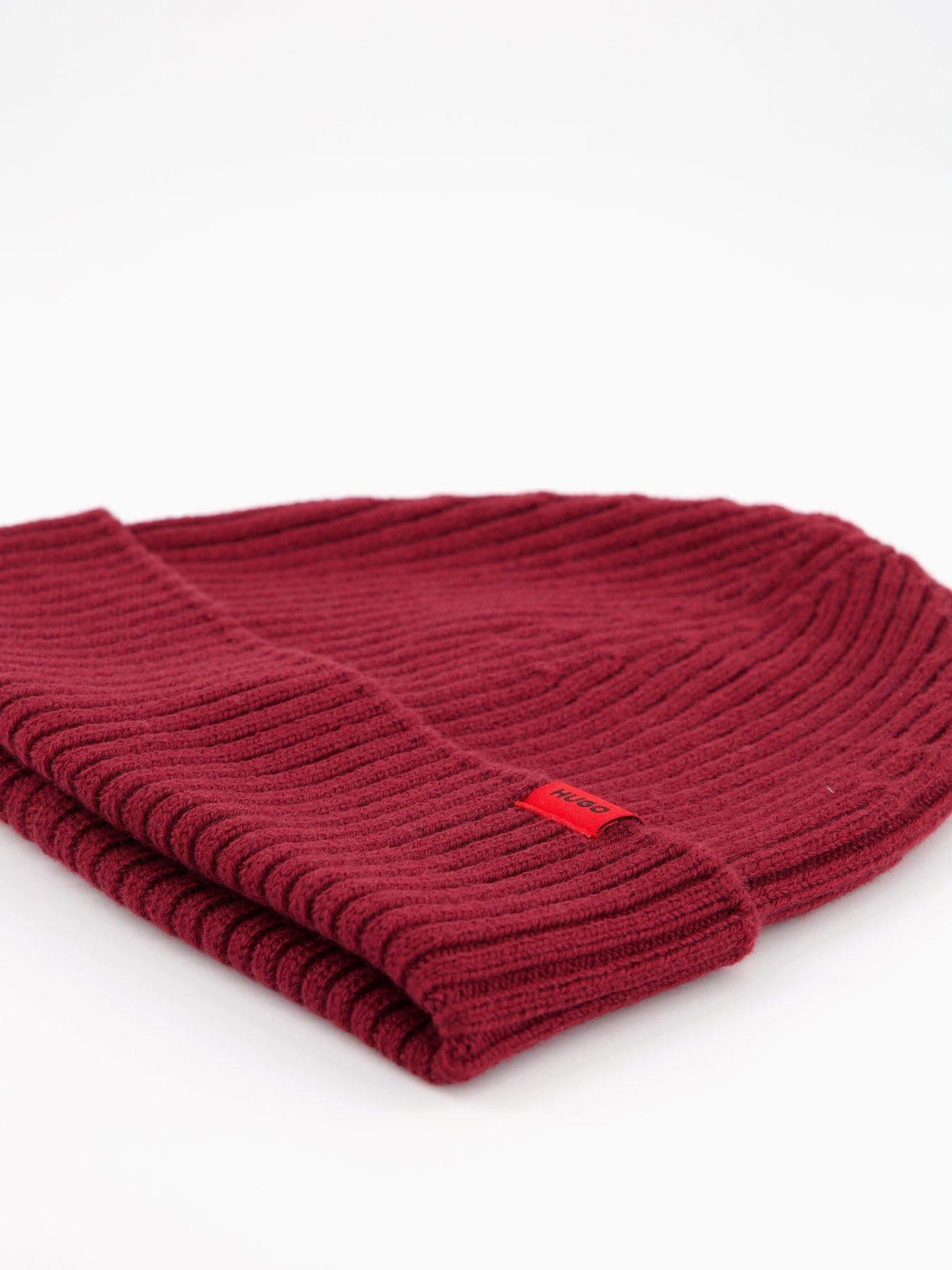Image 4 of 4 of HUGO Xola Hat Small Logo - Dark Red - One Colour