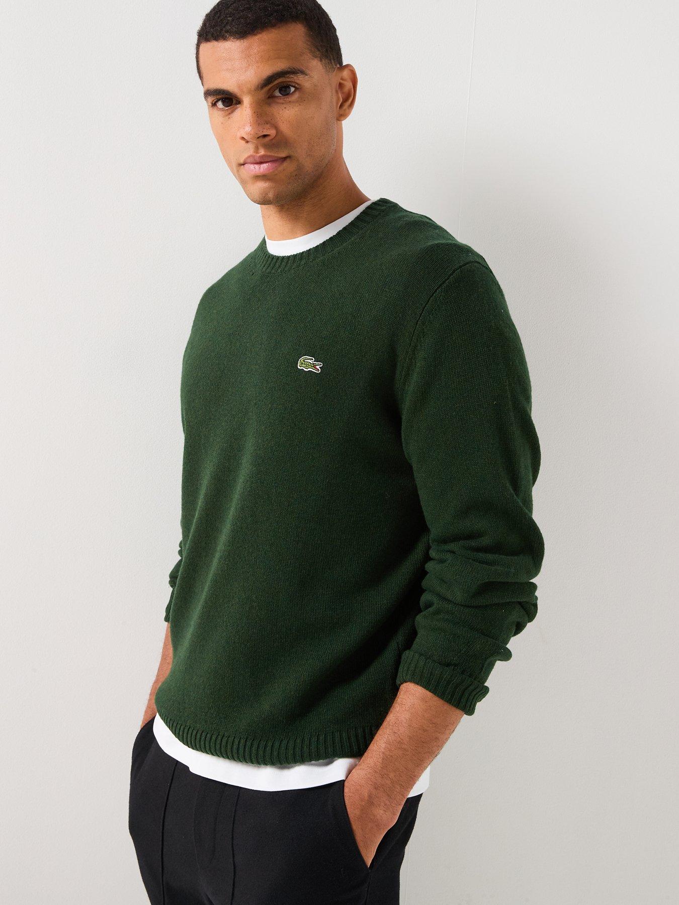 Lacoste Lacoste Knitted Crew Jumper - Black