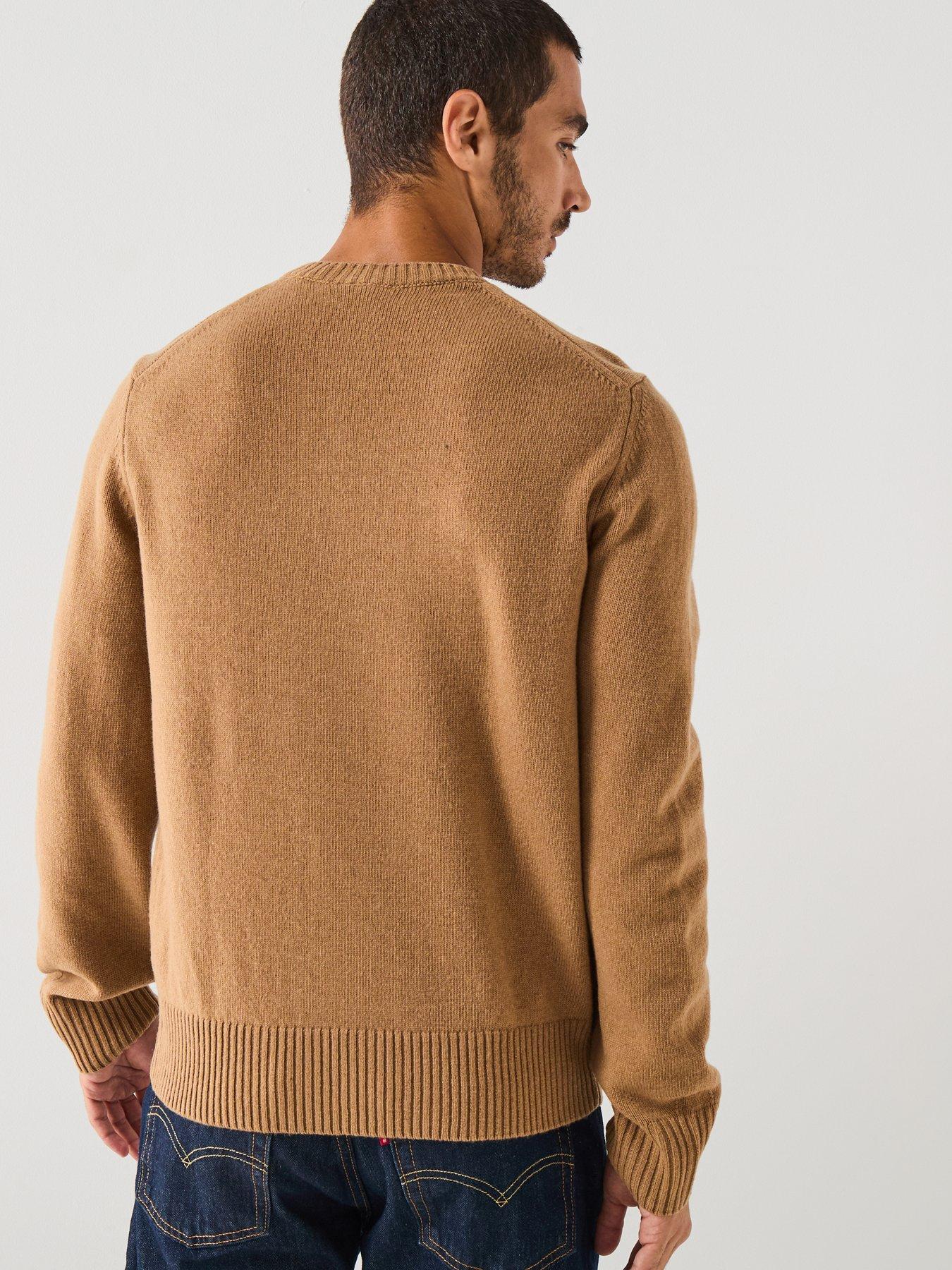lacoste-100-wool-knitted-crew-jumper-brownstillFront