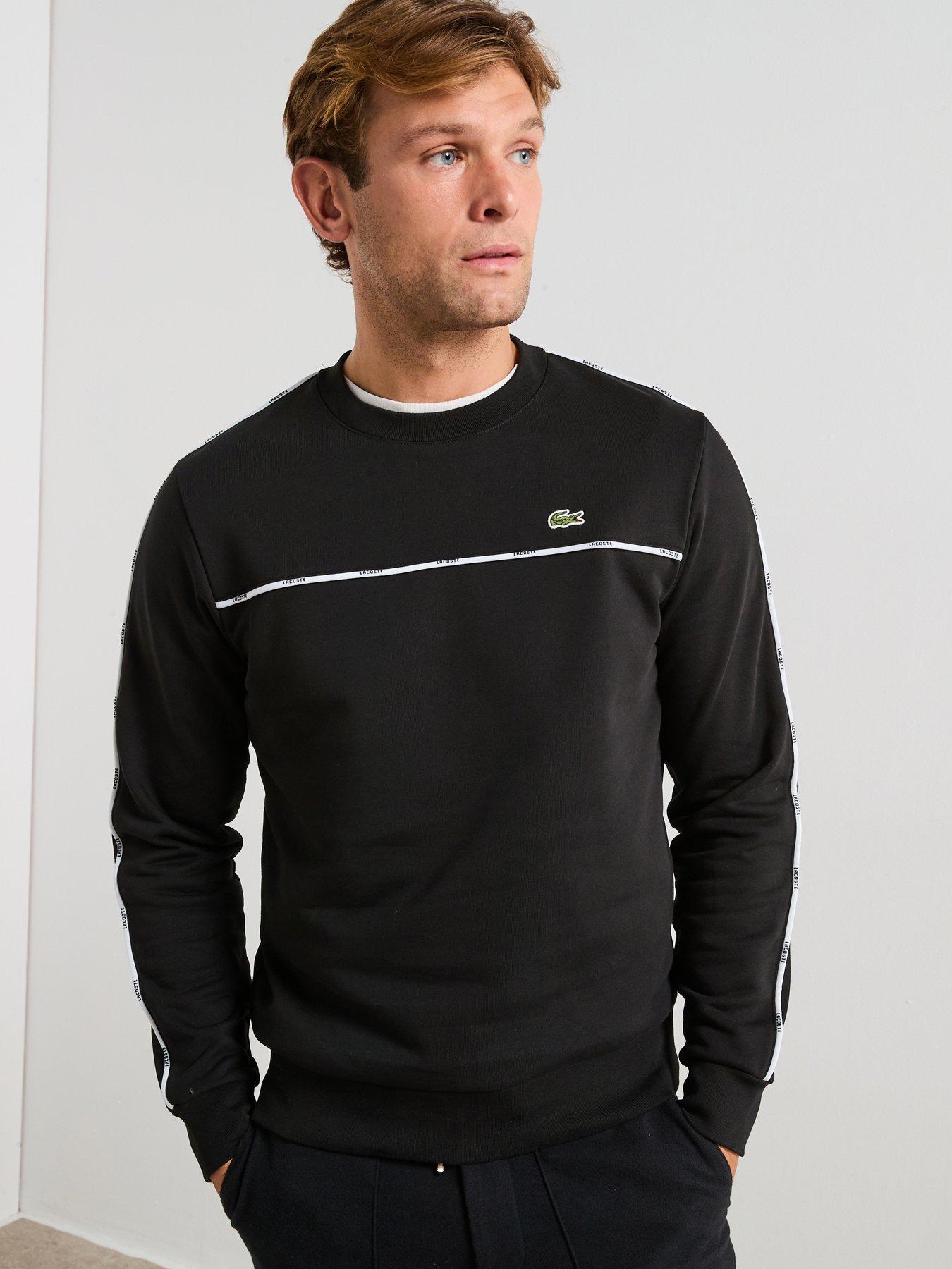 lacoste-classic-fit-trim-sweatshirtnbsp--blackfront