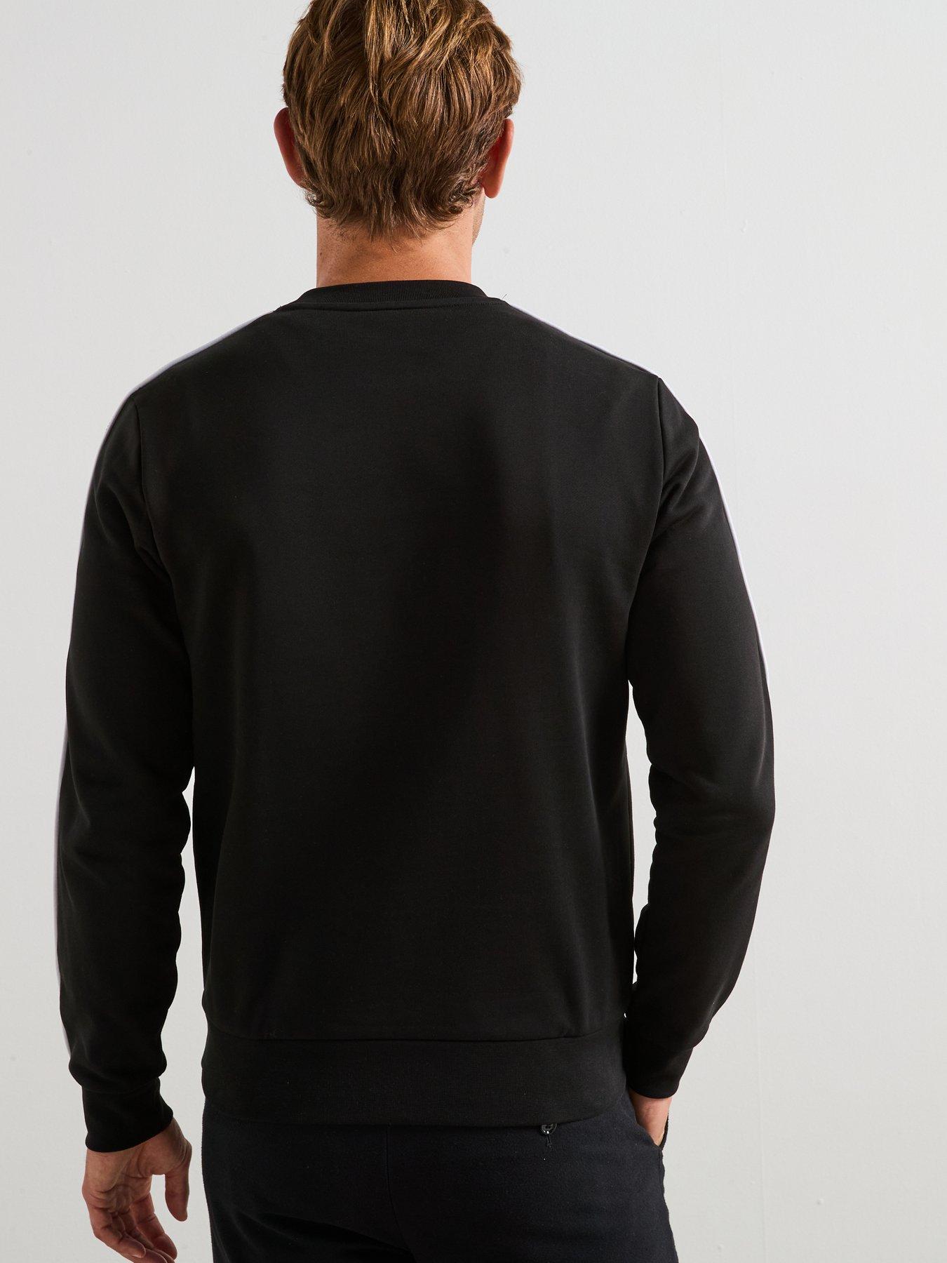 lacoste-classic-fit-trim-sweatshirtnbsp--blackstillFront