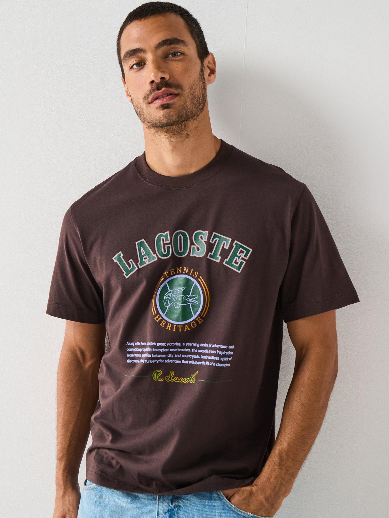 lacoste-regular-fit-printed-jersey-t-shirtnbsp--brown