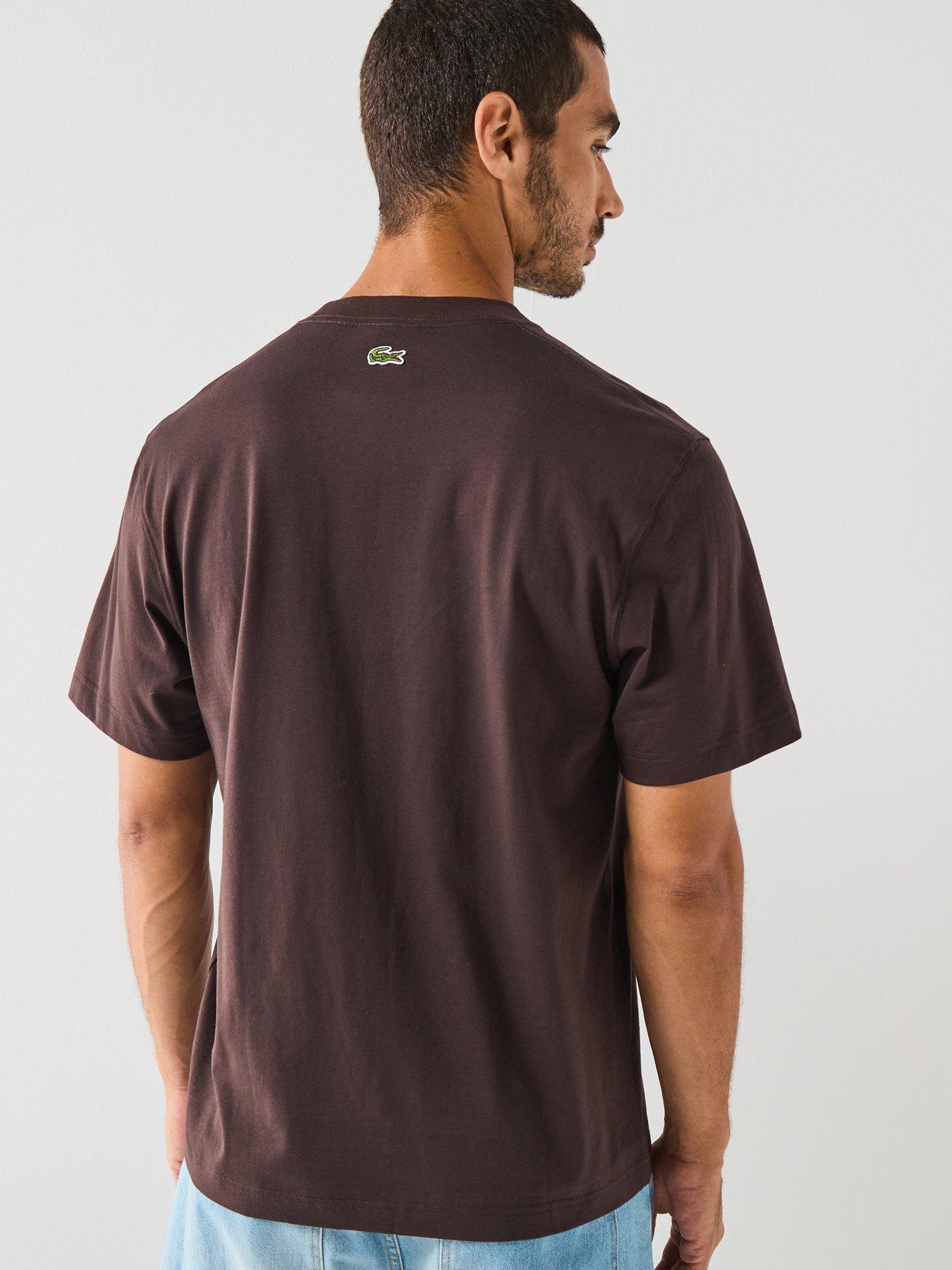lacoste-regular-fit-printed-jersey-t-shirtnbsp--brownstillFront