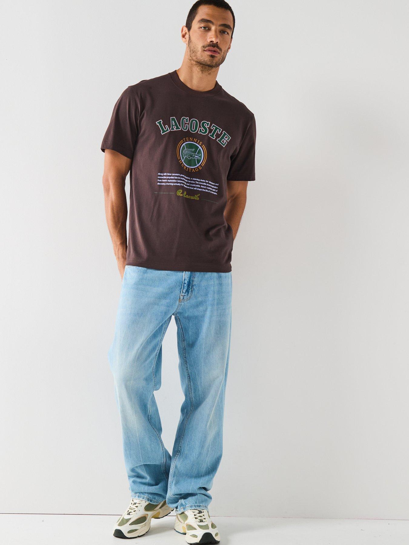 lacoste-regular-fit-printed-jersey-t-shirtnbsp--brownback