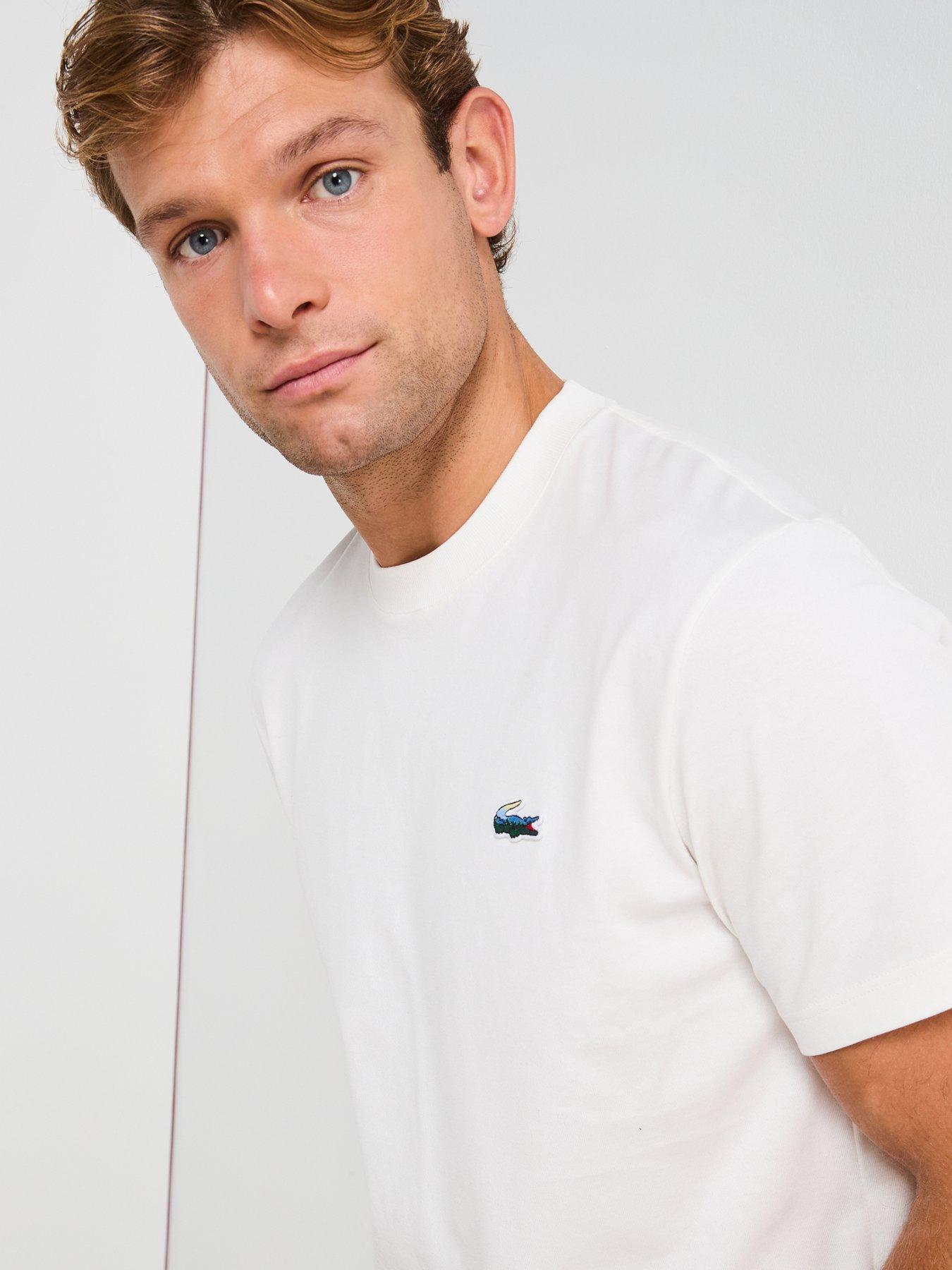 Image 5 of 6 of Lacoste Lacoste Landscape Crocodile T-shirt&nbsp;- White