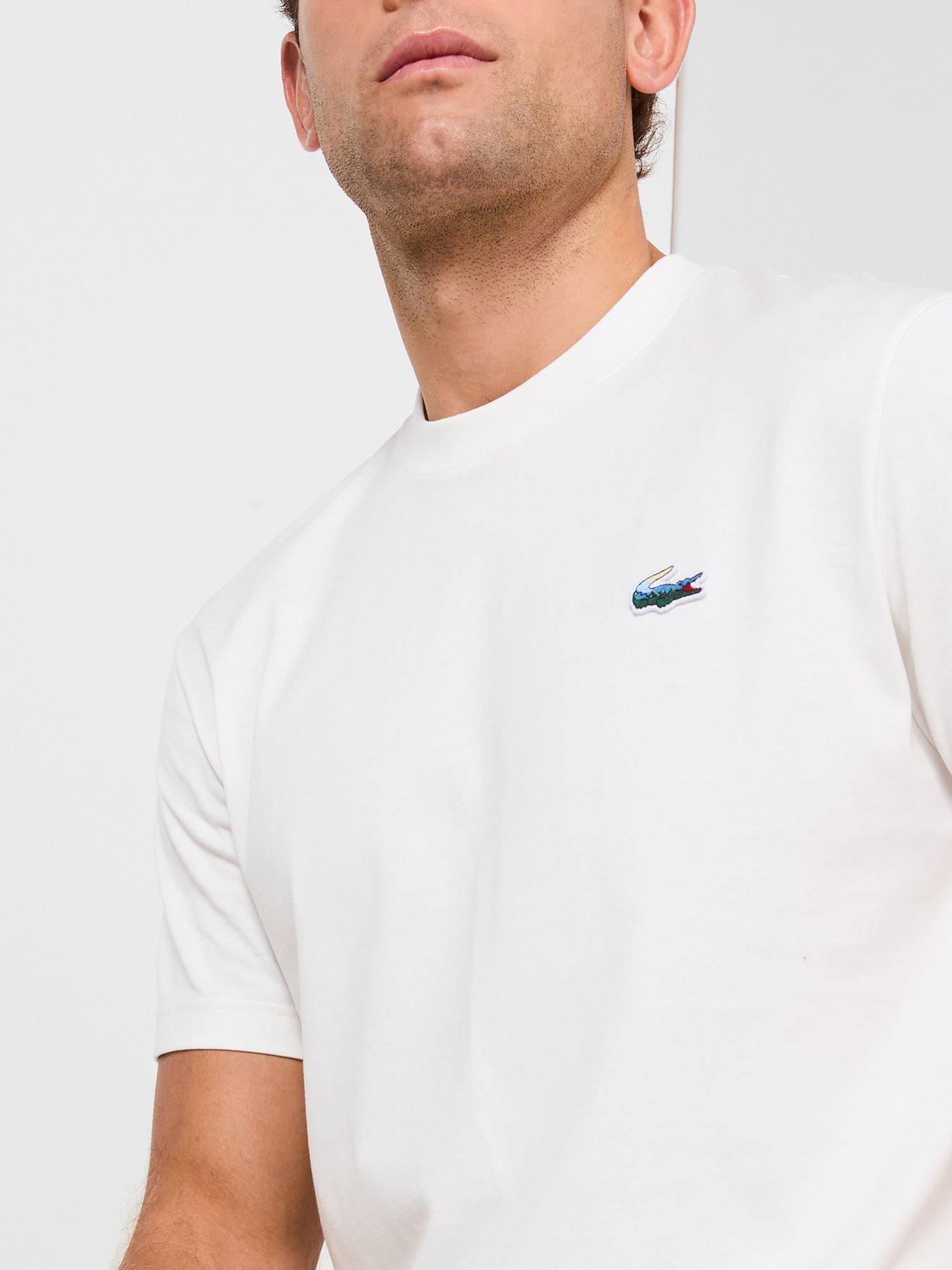 Image 6 of 6 of Lacoste Lacoste Landscape Crocodile T-shirt&nbsp;- White