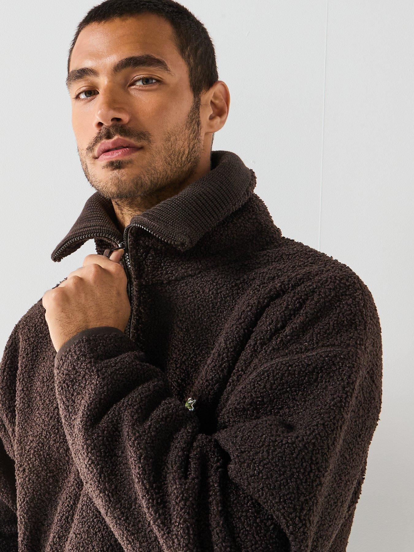 lacoste-lacoste-14-zip-high-neck-fleece-sweatshirtnbsp--brownoutfit