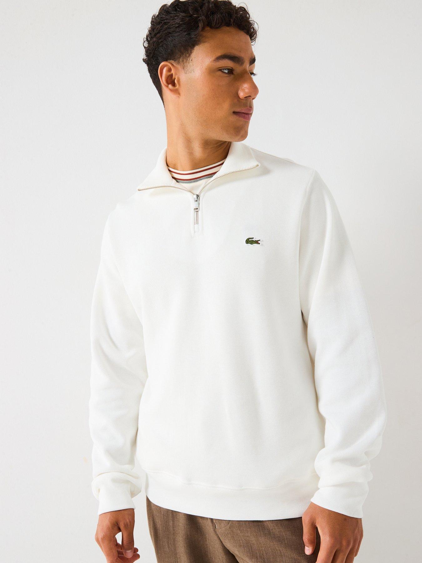 lacoste-14-zip-regular-fit-high-neck-sweatshirt-creamfront