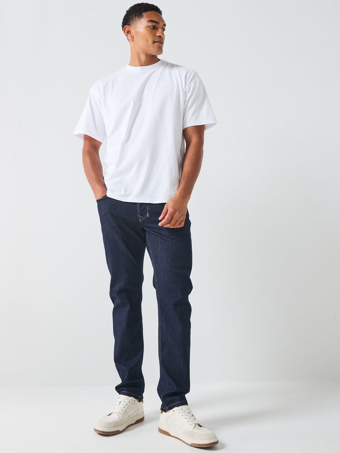 Image 3 of 6 of Diesel Larkee-Beex Tapered Fit Jeans - Dark Blue