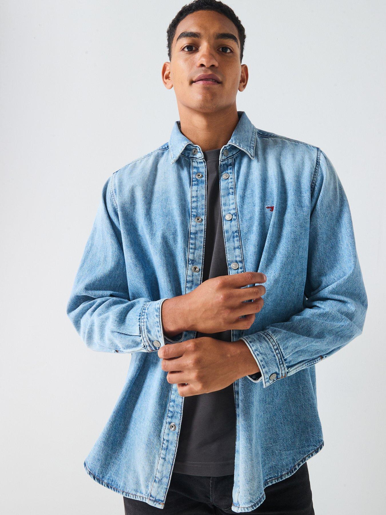 diesel-ply-denim-shirt--light-blue