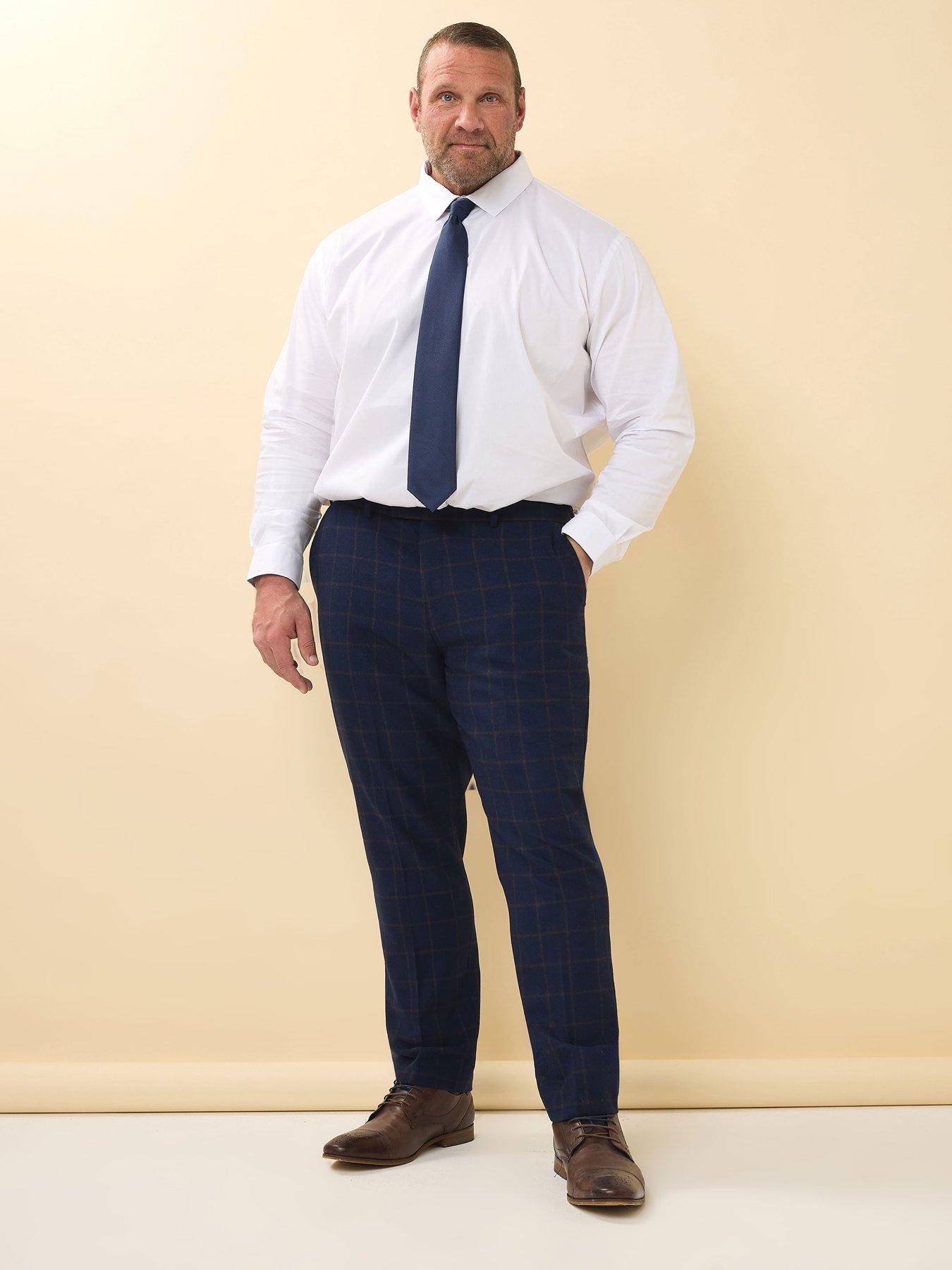 Image 3 of 4 of BadRhino Tweed Suit Trouser 31" - Blue