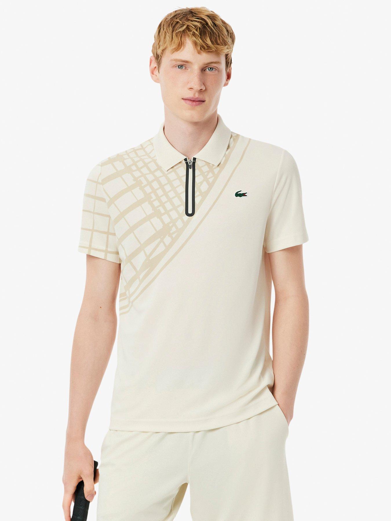 Lacoste Tennis Performance Polo Shirt- Cream