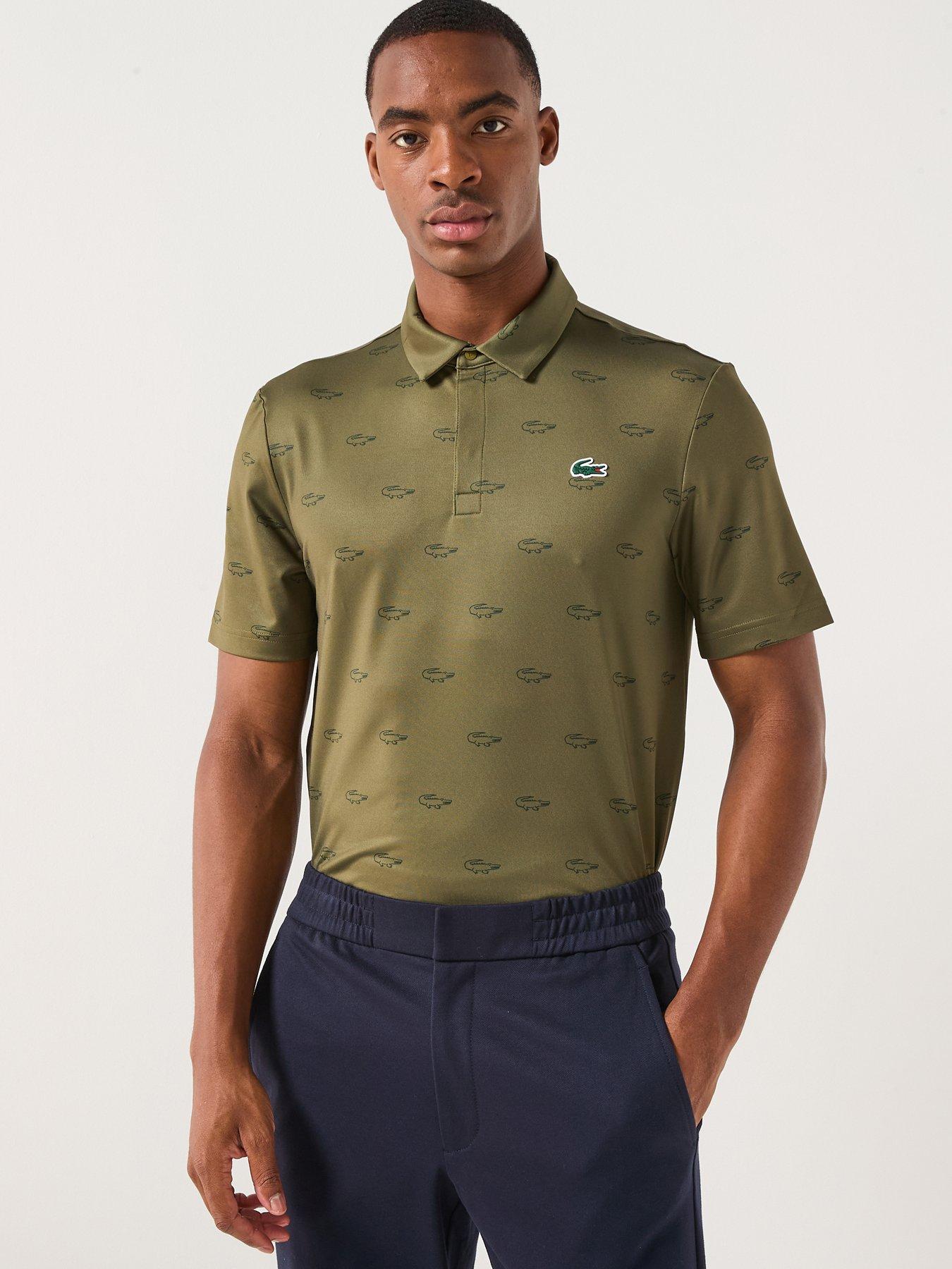 Lacoste Lacoste Golf Performance Polo Shirt- Khaki