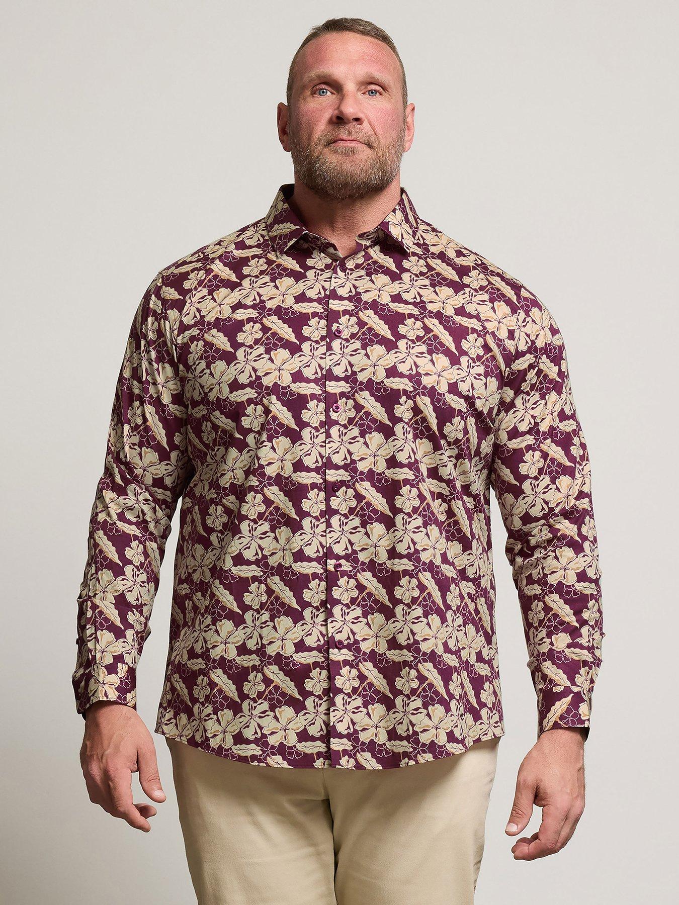 BadRhino Leaf Print Long Sleeve Shirt