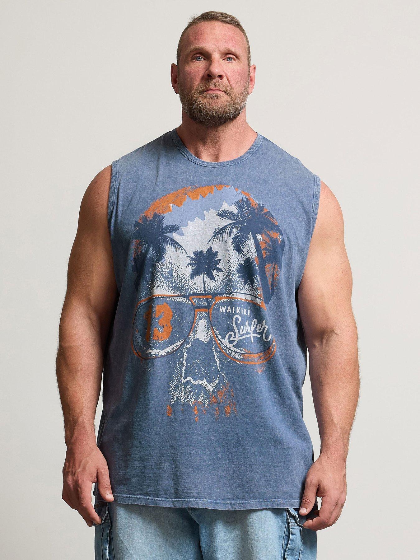 BadRhino Acid Wash Graphic Vest - Blue