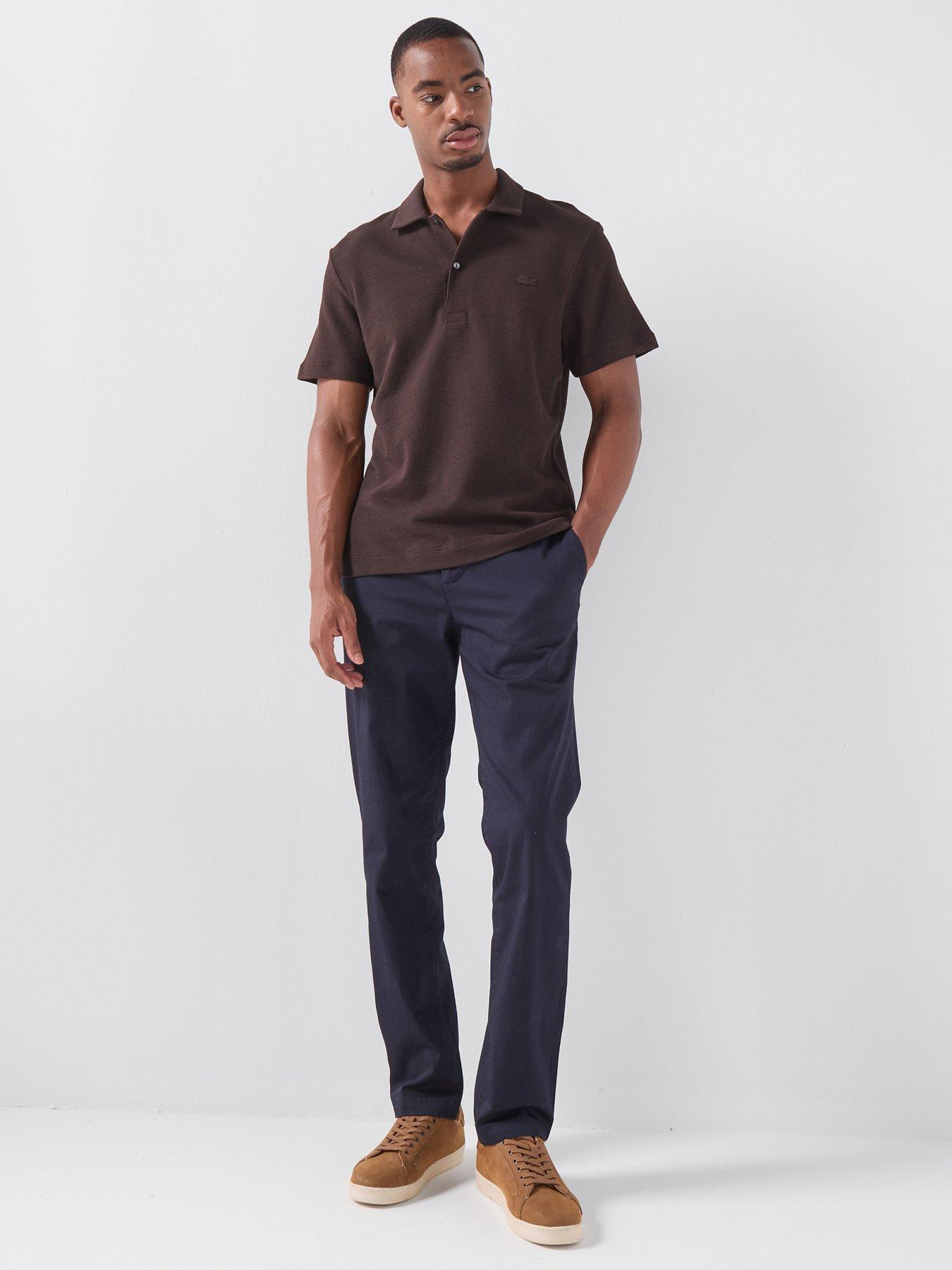 Image 3 of 5 of Lacoste Slim Fit Stretch Cotton Chino Trouser - Navy