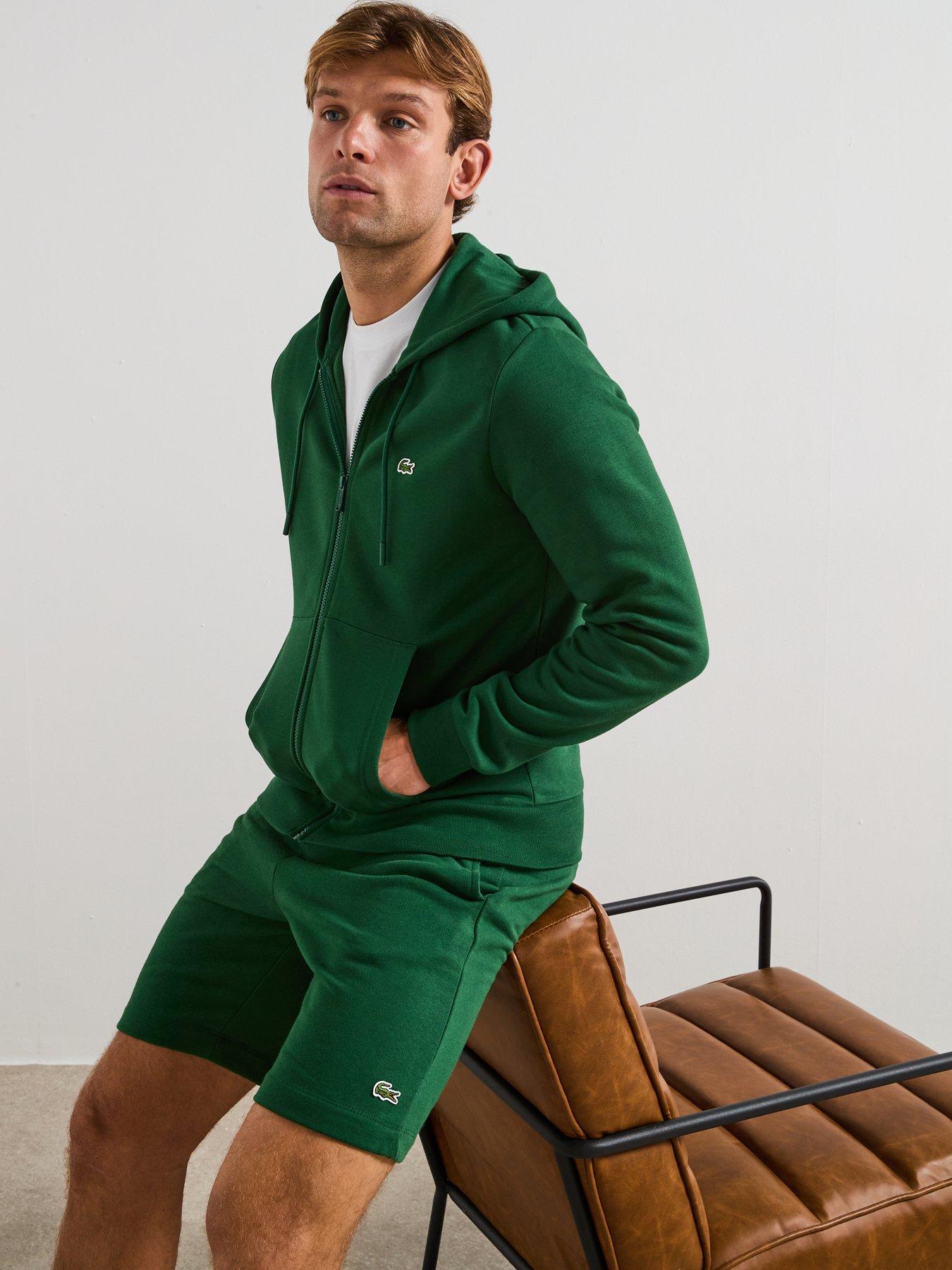 lacoste-brushed-fleece-shorts--greenoutfit